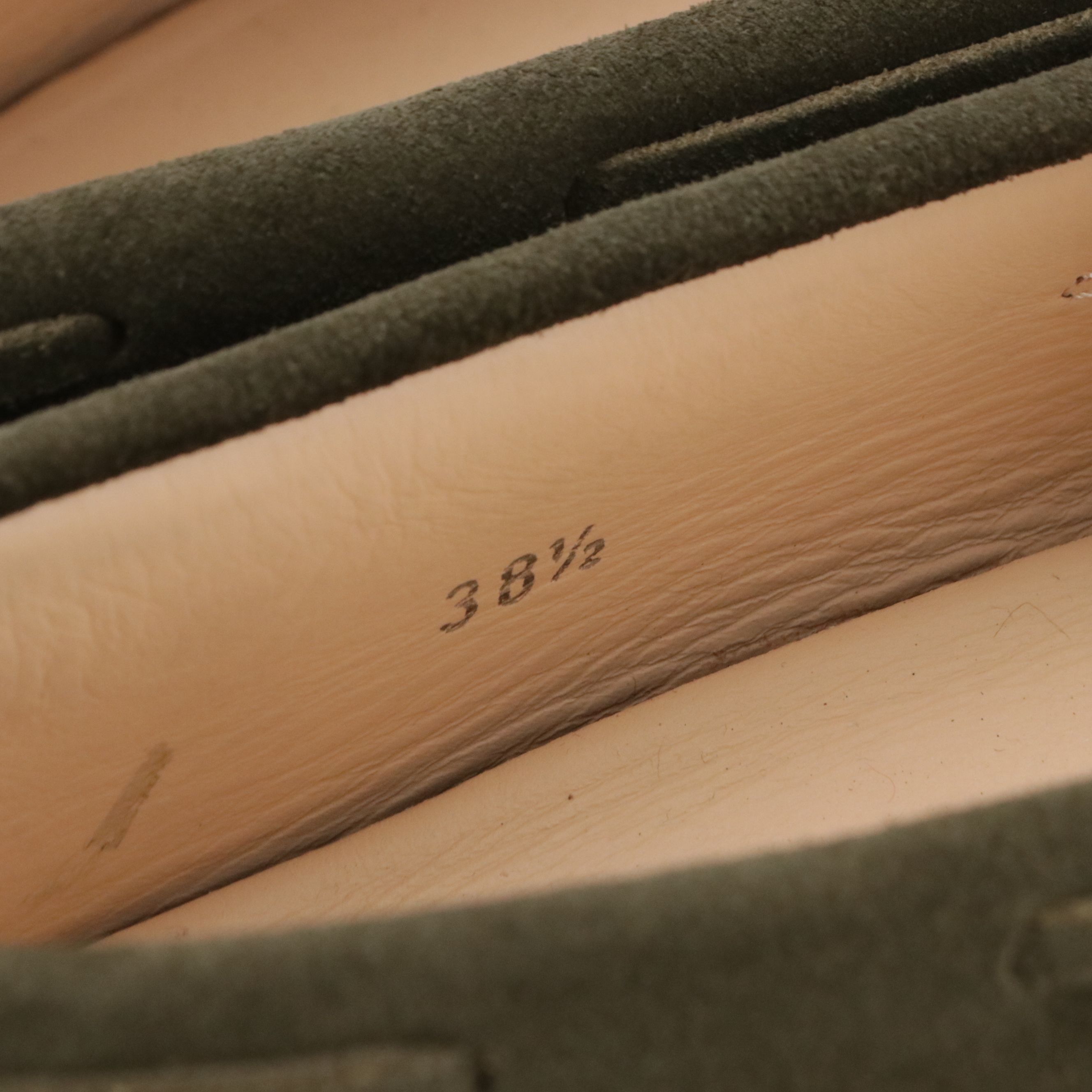 Tod's Bow Moccasin Loafers in Olive Green Suede