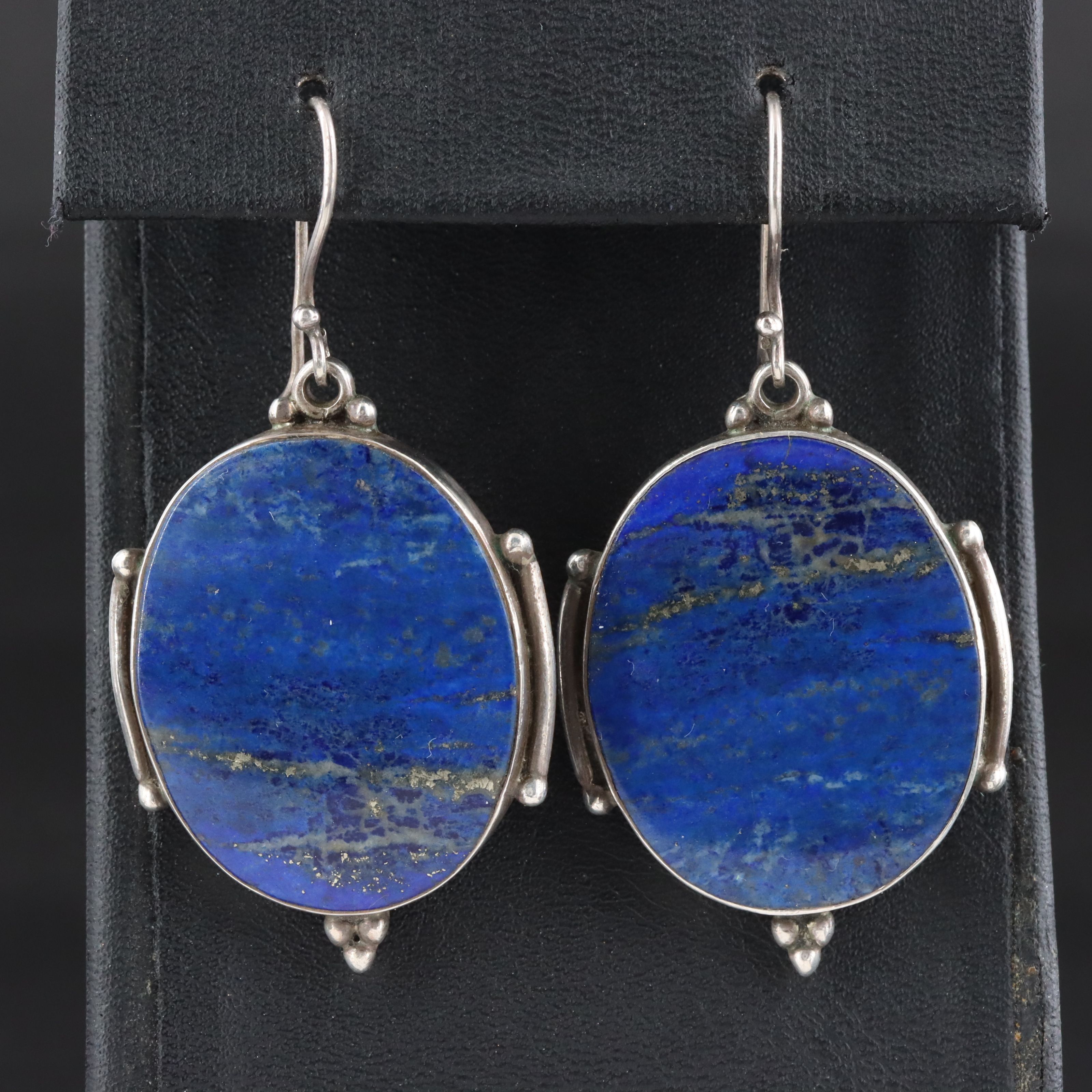 Sterling Lapis Lazuli Earrings