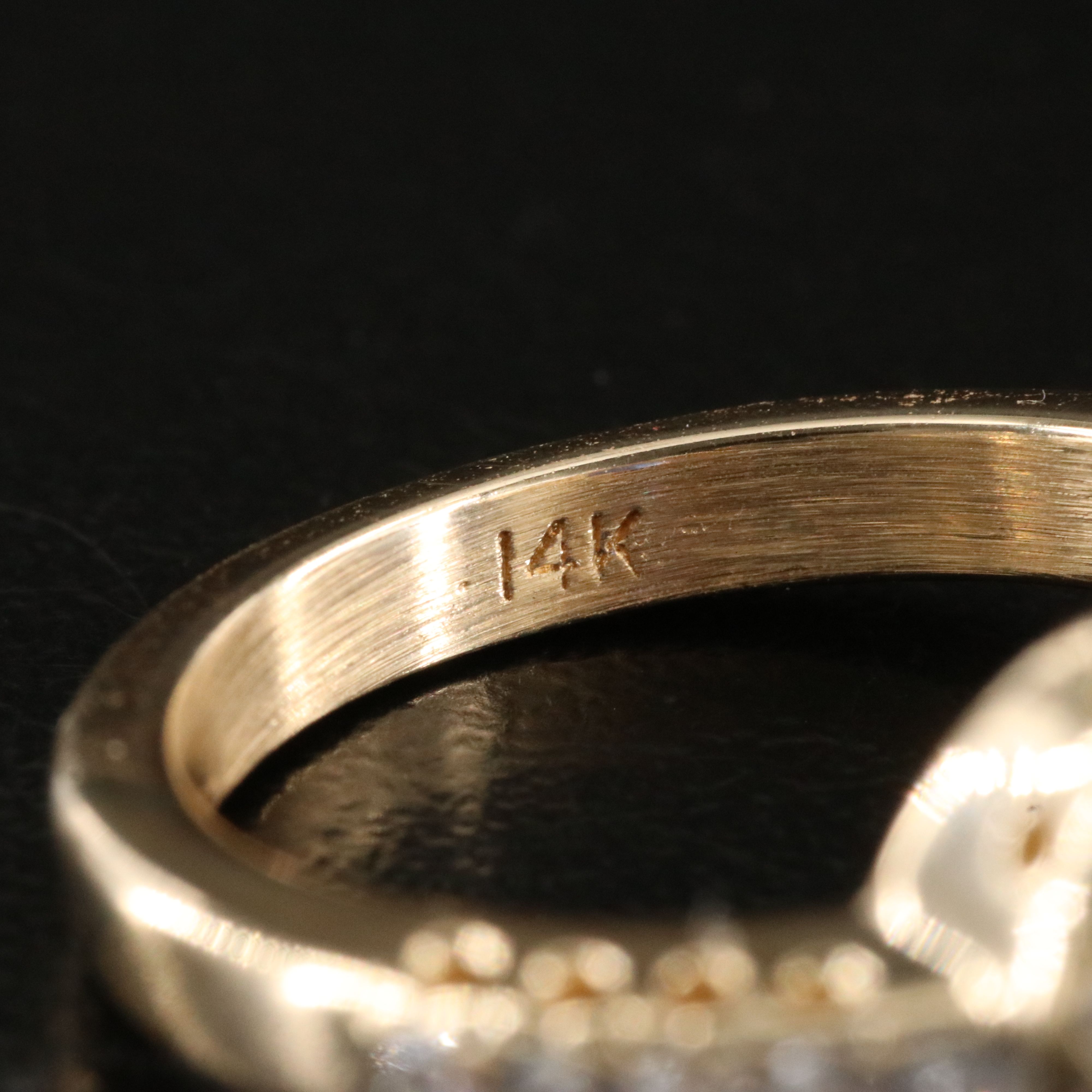 14K Sapphire and Diamond Halo Ring