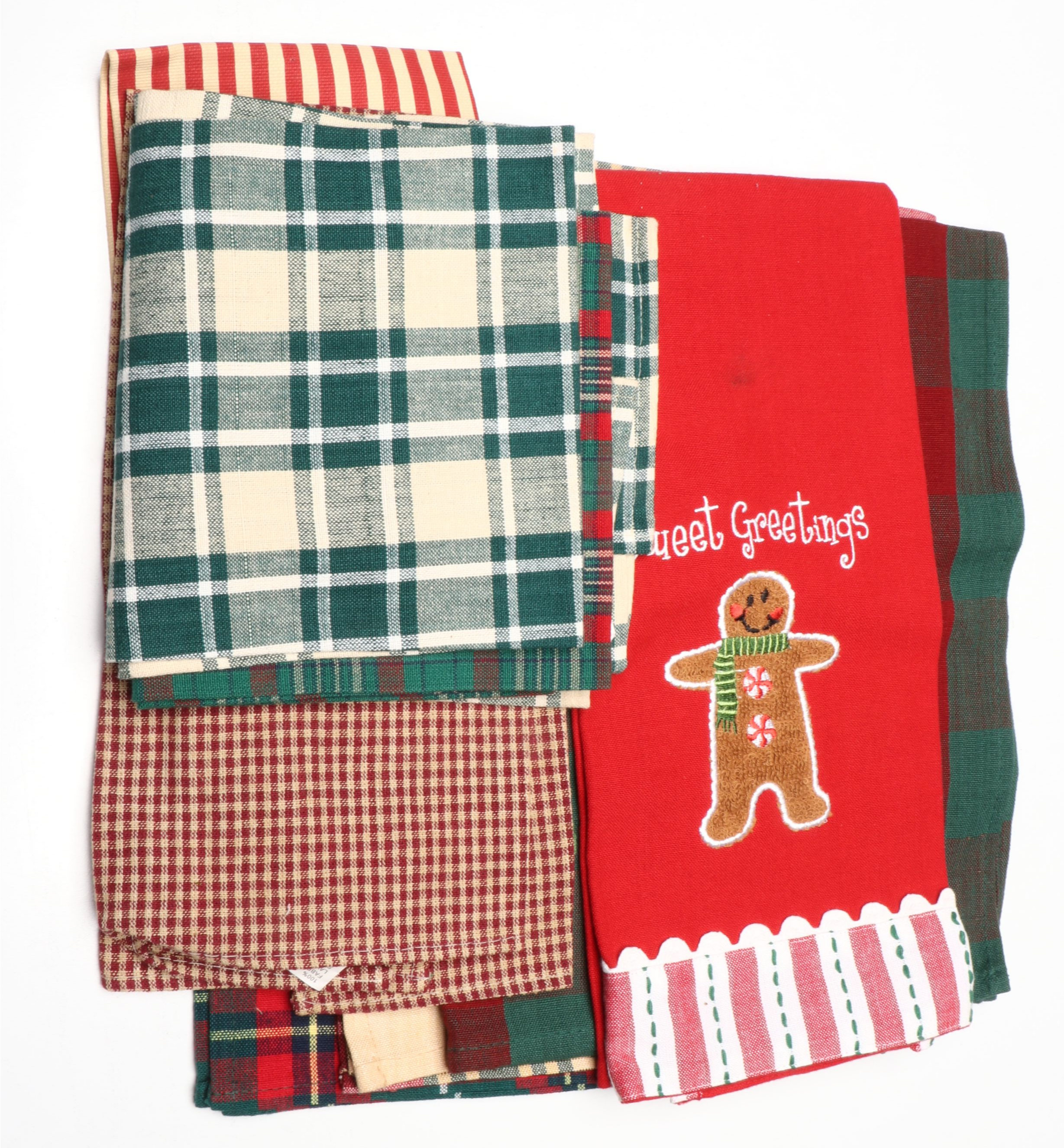 Cotton and Polyester Christmas Kitchen Towels with More Kitchenware