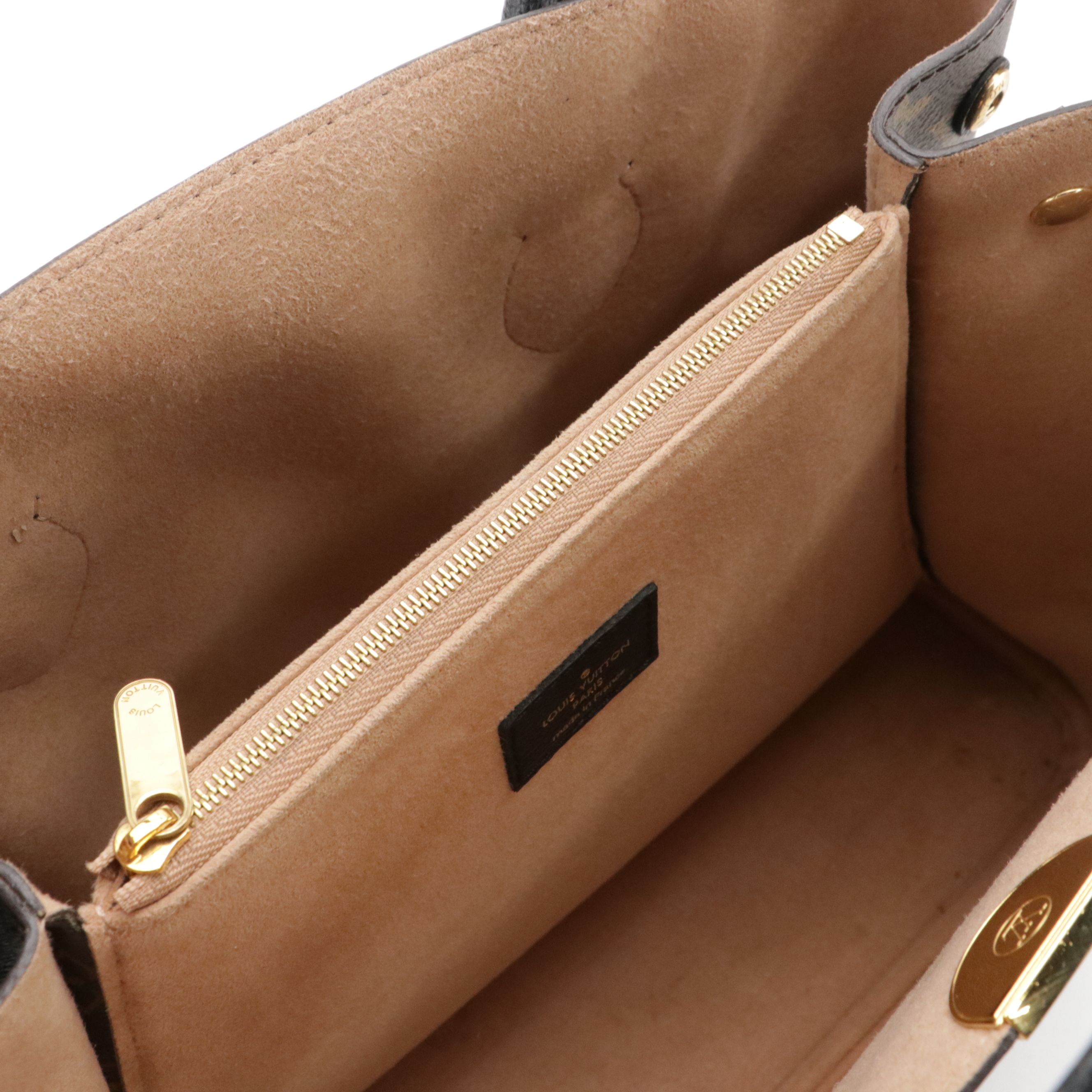 Louis Vuitton Flandrin Tote Bag in Monogram Coated Canvas and Black Leather