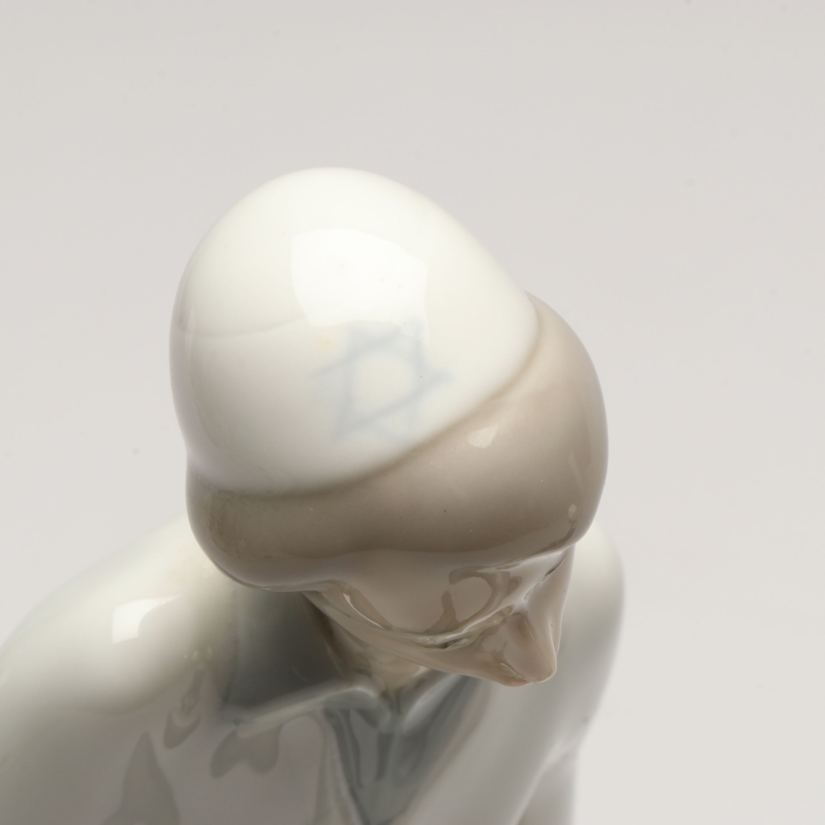 Lladró "Hebrew Student" and "Boy with Yacht" Porcelain Figurines