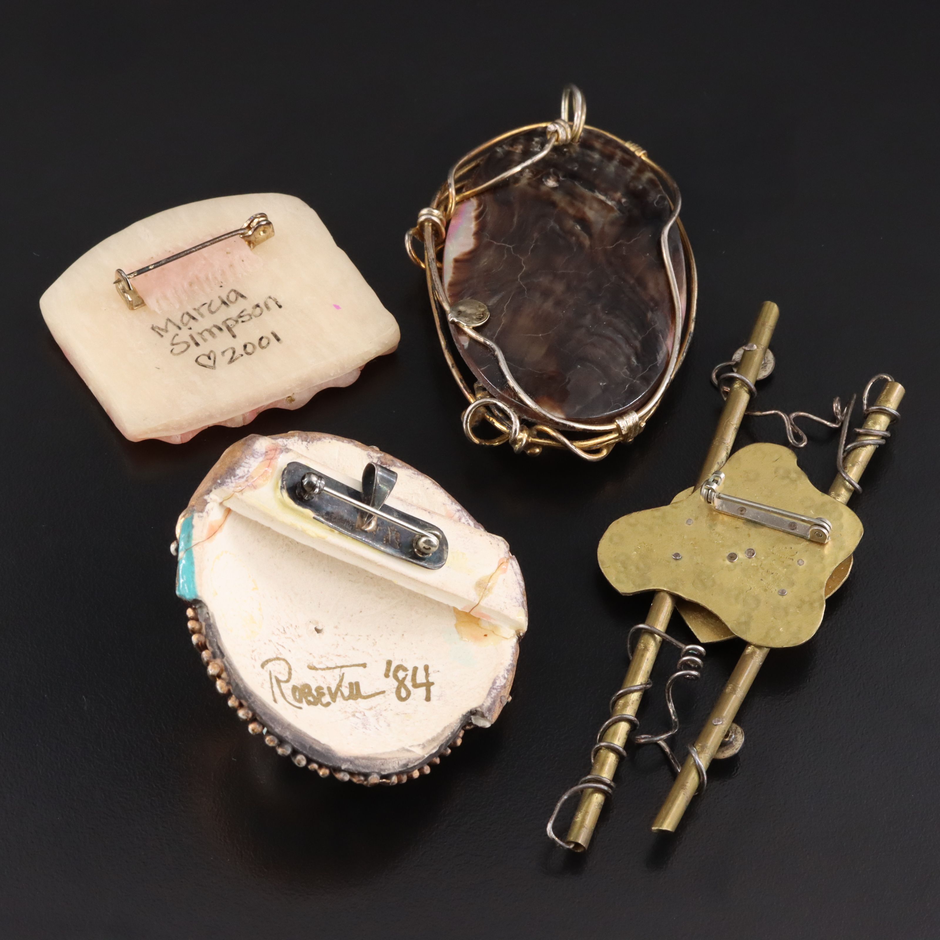 Brooches and Pendants Including Sterling