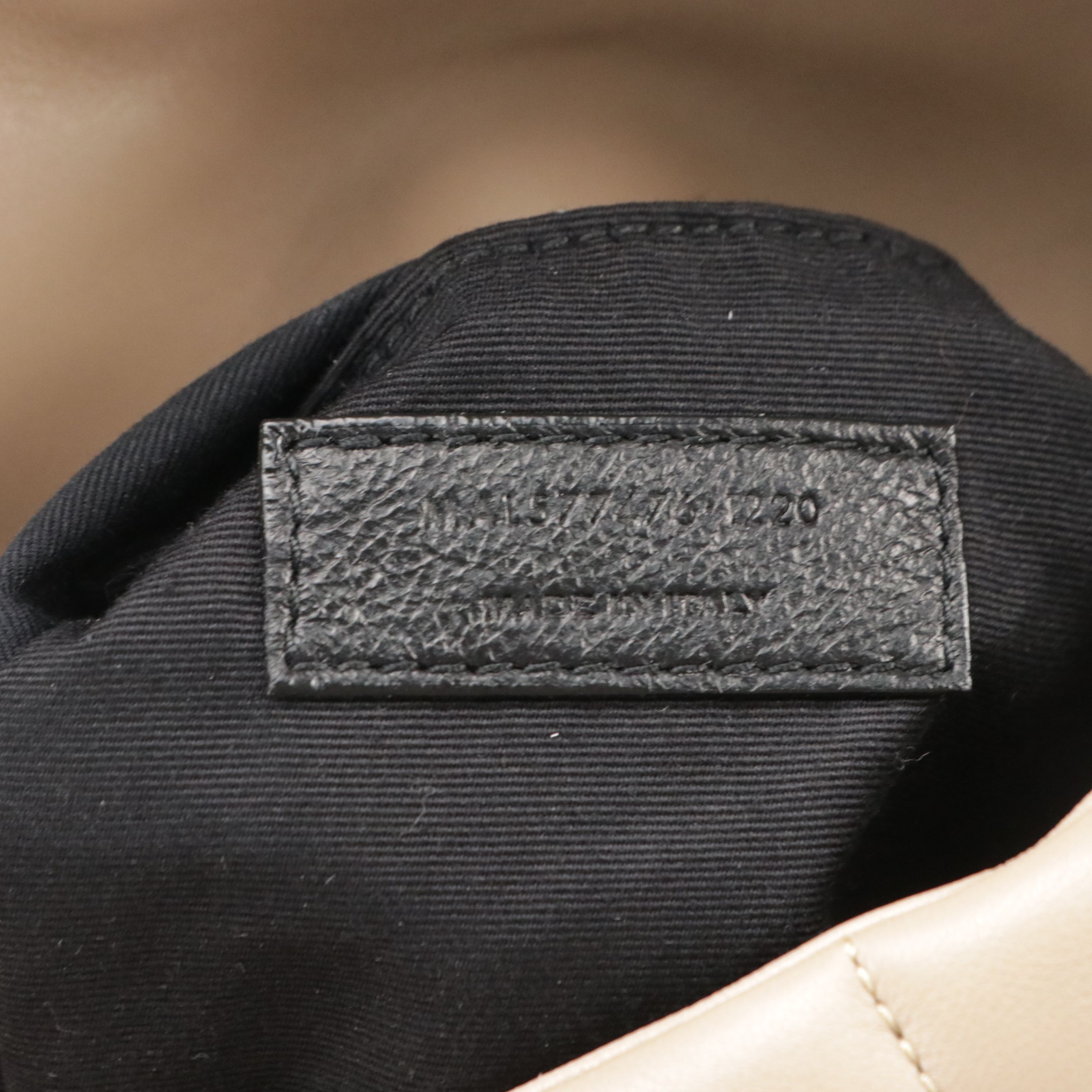 Saint Laurent Loulou Toy Puffer Chain Strap Bag in Beige Quilted Lambskin