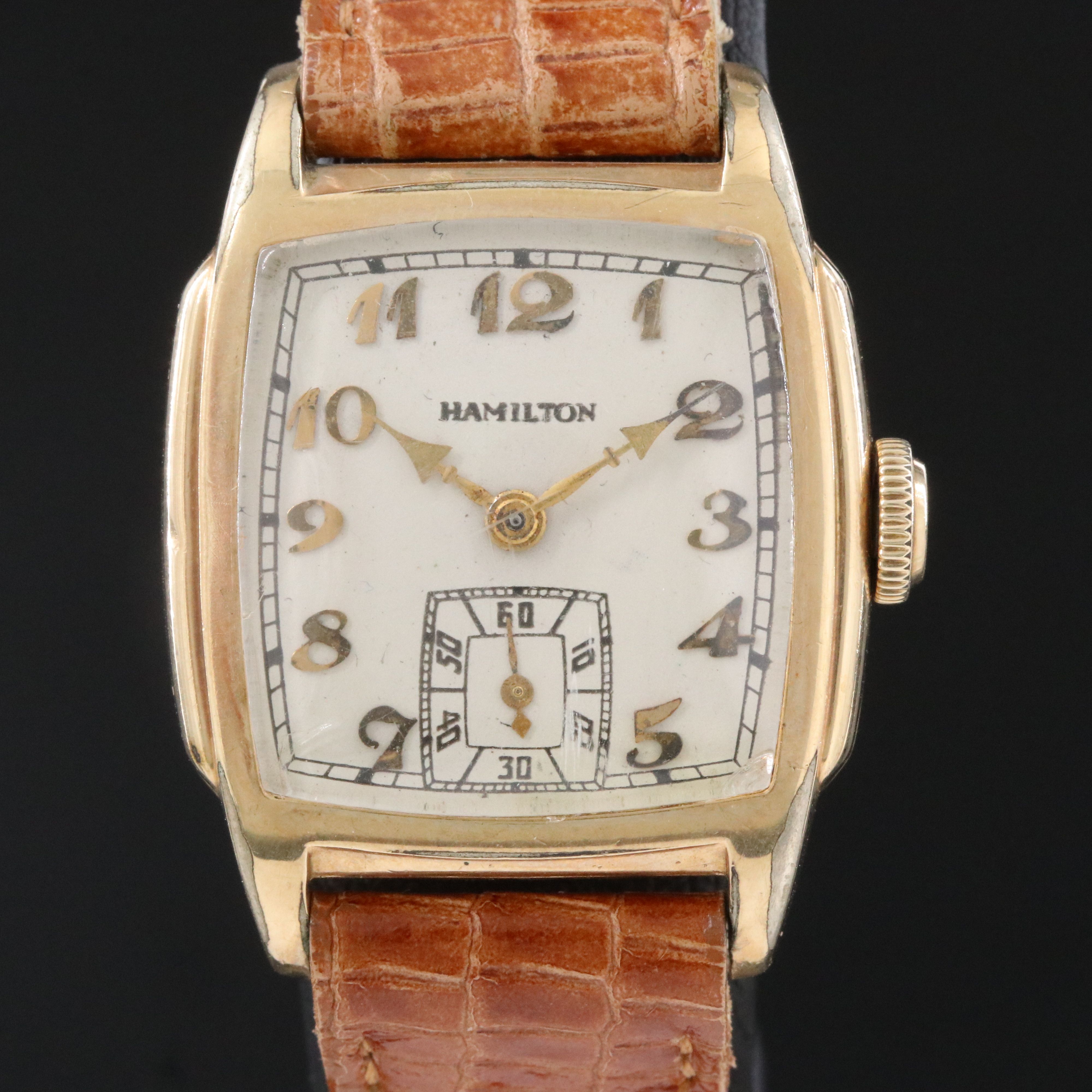 Hamilton Elinvar Gold-Filled Stem Wind Watch