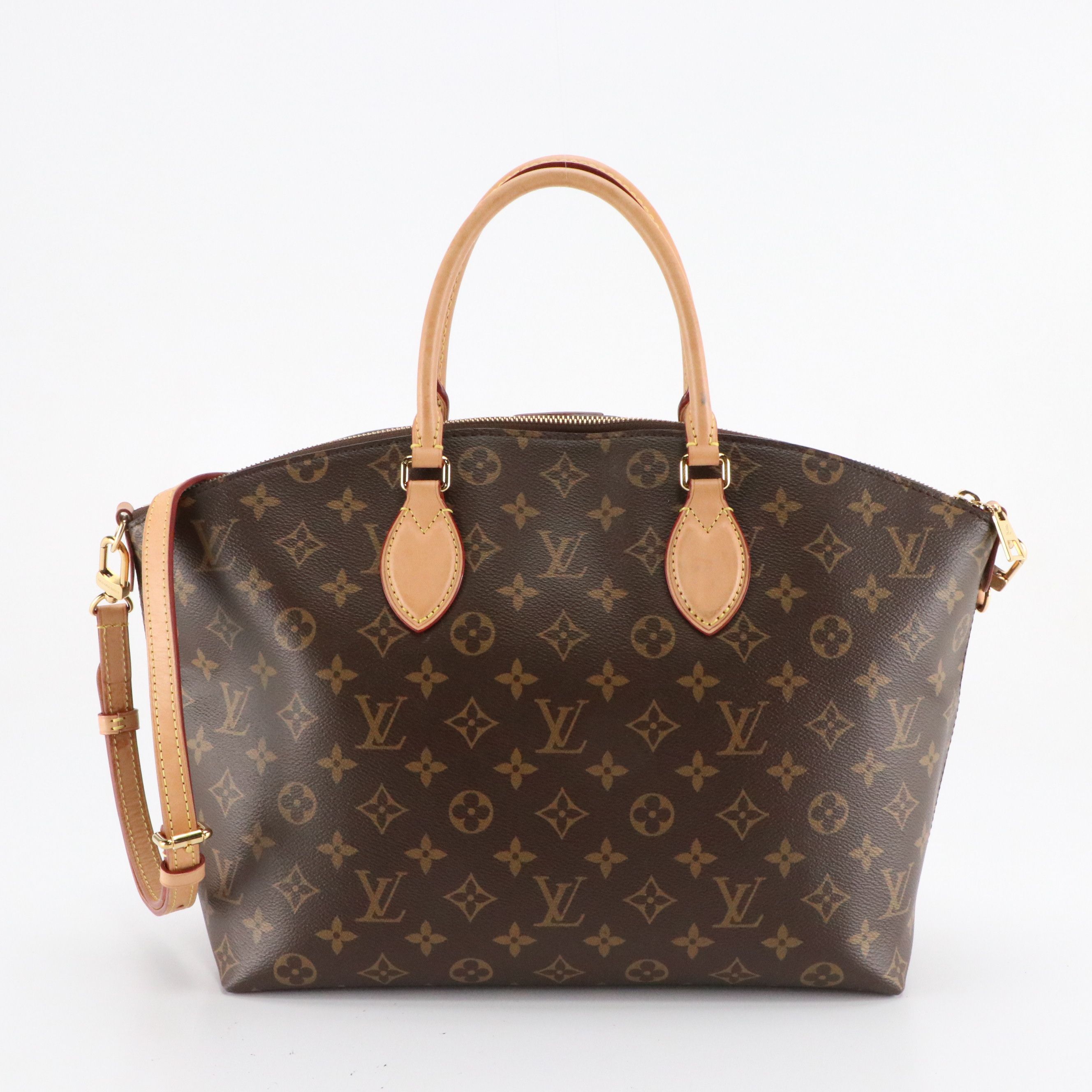 Louis Vuitton Boetie MM NM Two-Way Bag in Monogram Canvas and Vachetta Leather