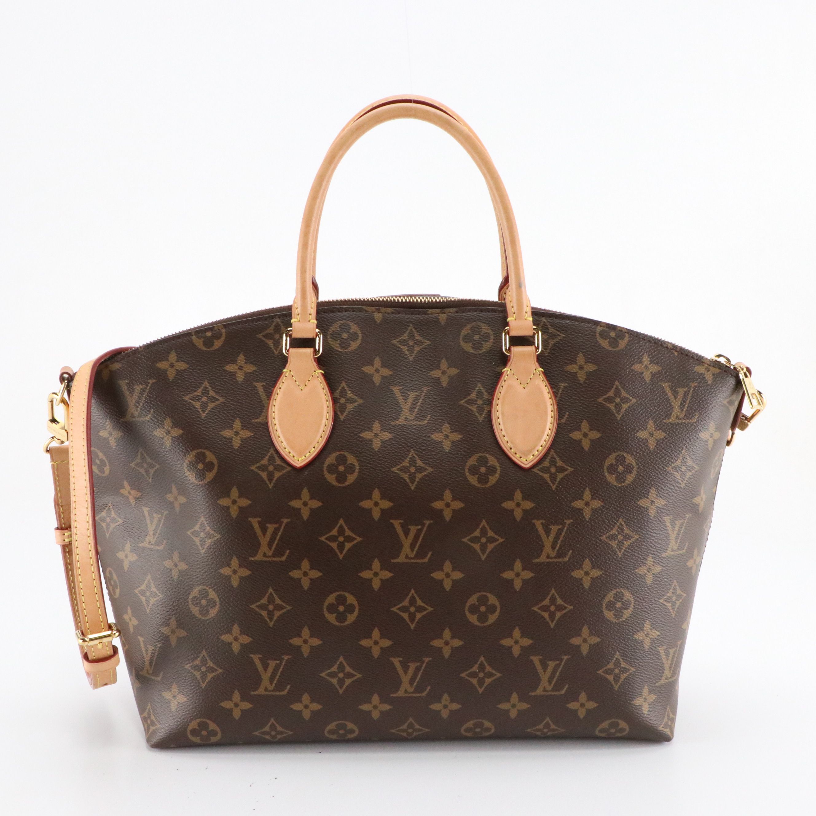 Louis Vuitton Boetie MM NM Two-Way Bag in Monogram Canvas and Vachetta Leather