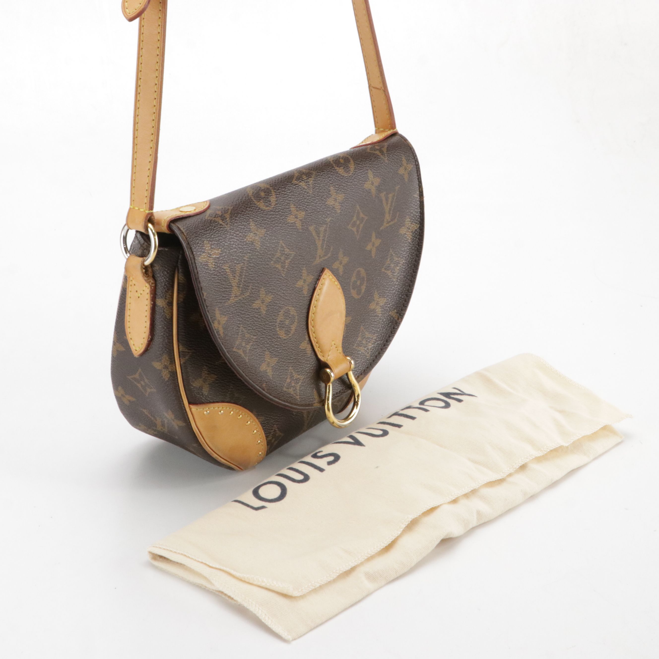 Louis Vuitton Saint Cloud Crossbody Bag in Monogram Canvas and Studded Leather