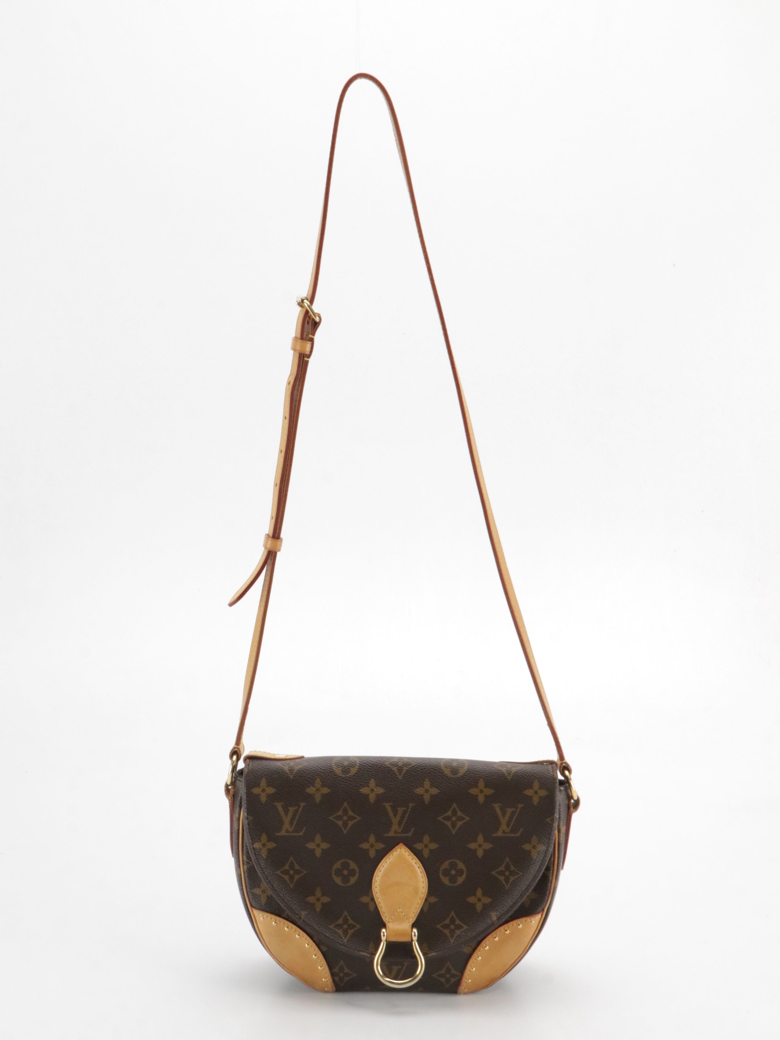 Louis Vuitton Saint Cloud Crossbody Bag in Monogram Canvas and Studded Leather