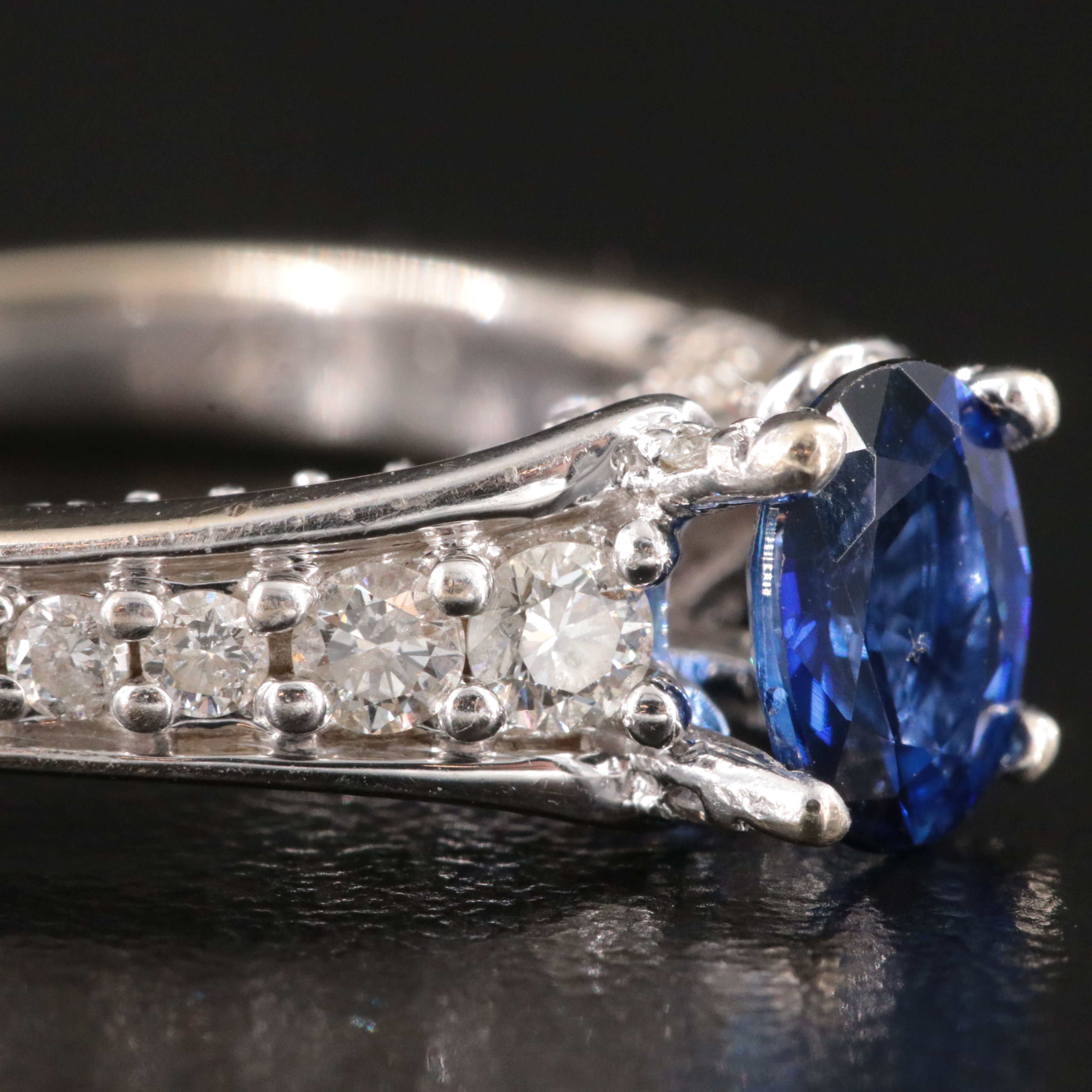 14K Sapphire and Diamond Ring