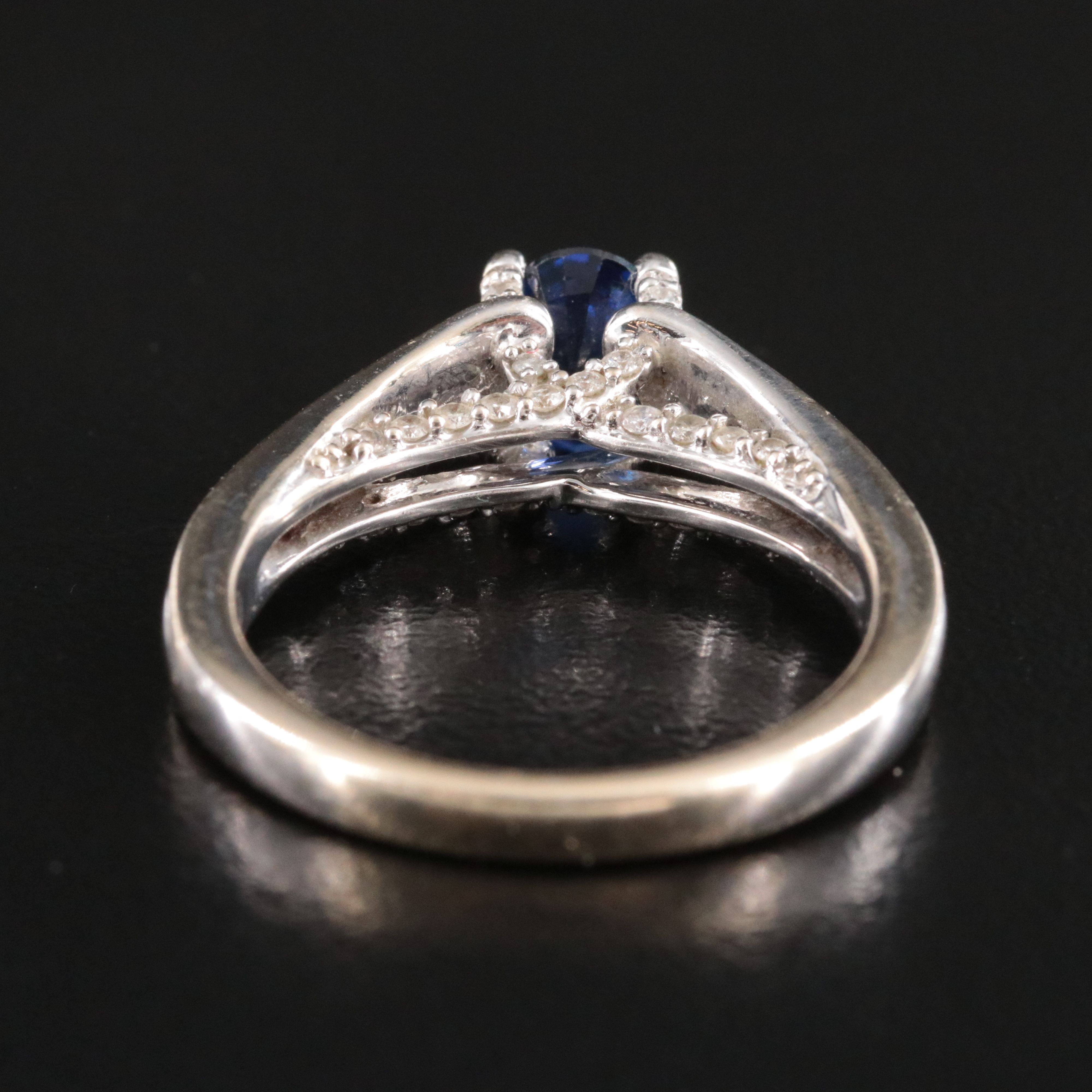 14K Sapphire and Diamond Ring