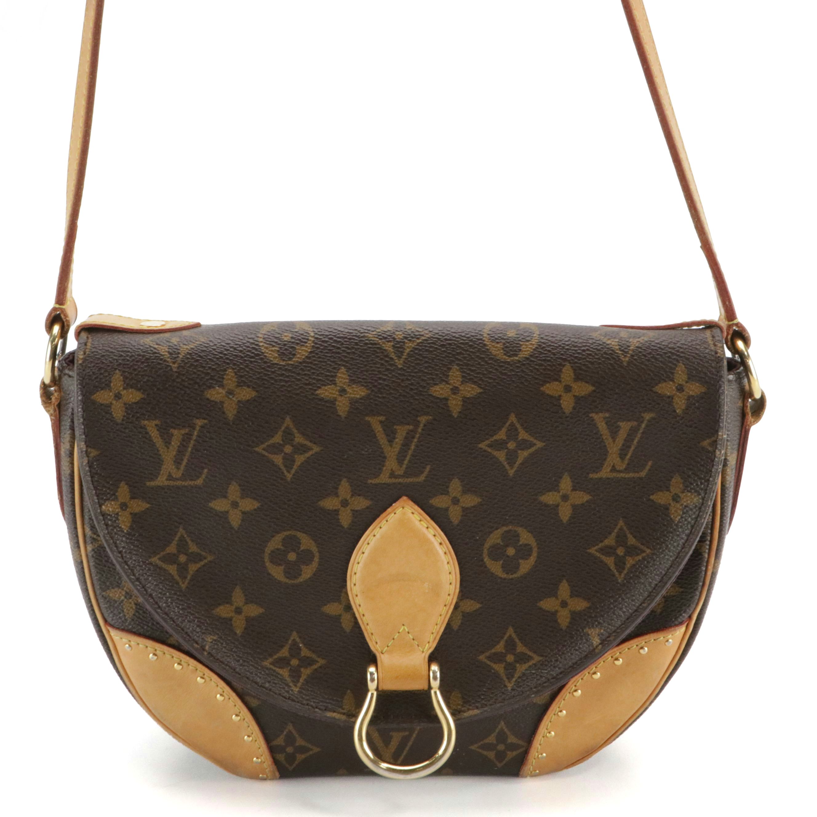 Louis Vuitton Saint Cloud Crossbody Bag in Monogram Canvas and Studded Leather
