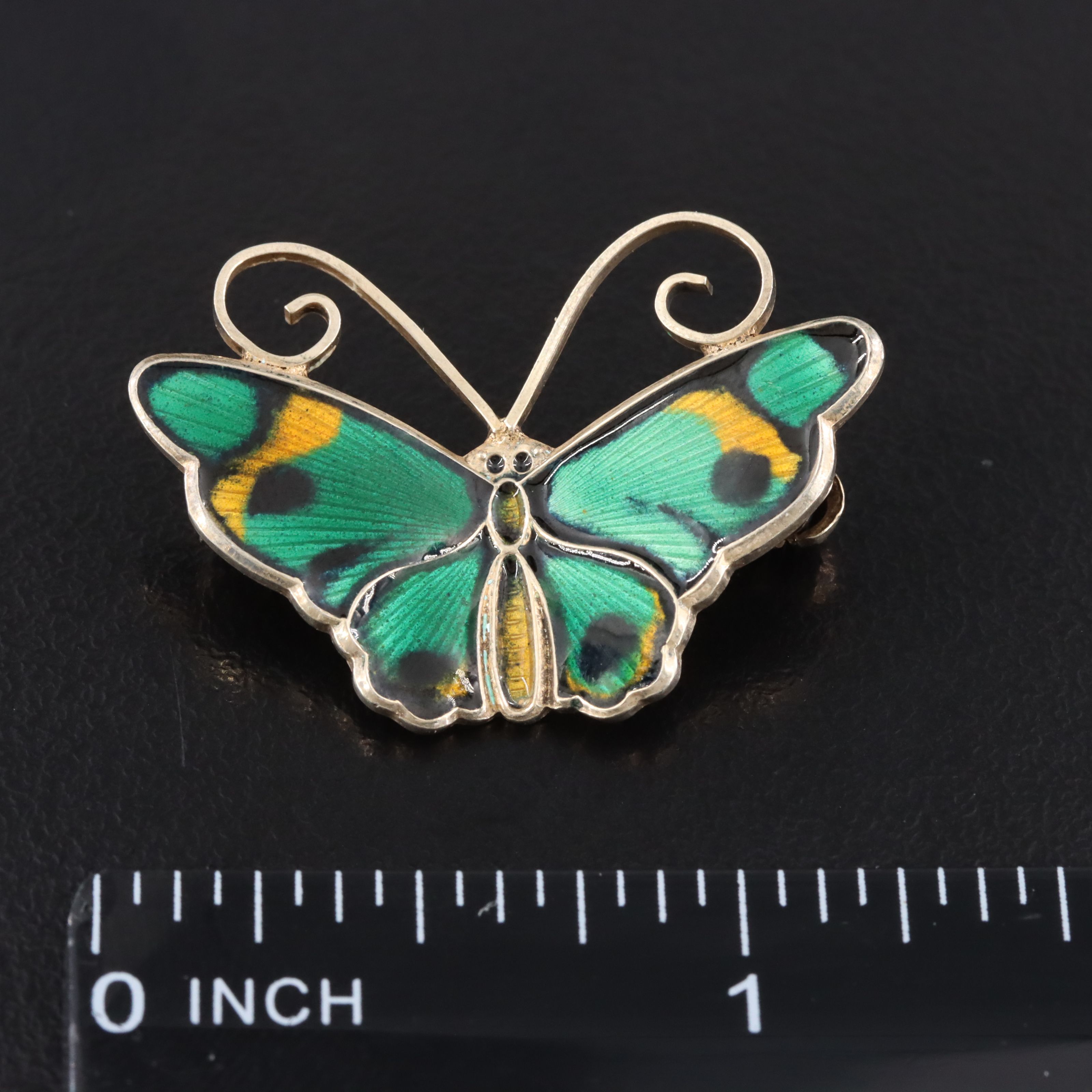 David Andersen Sterling Lady Bug Set and Butterfly Featuring Willie Winnaess