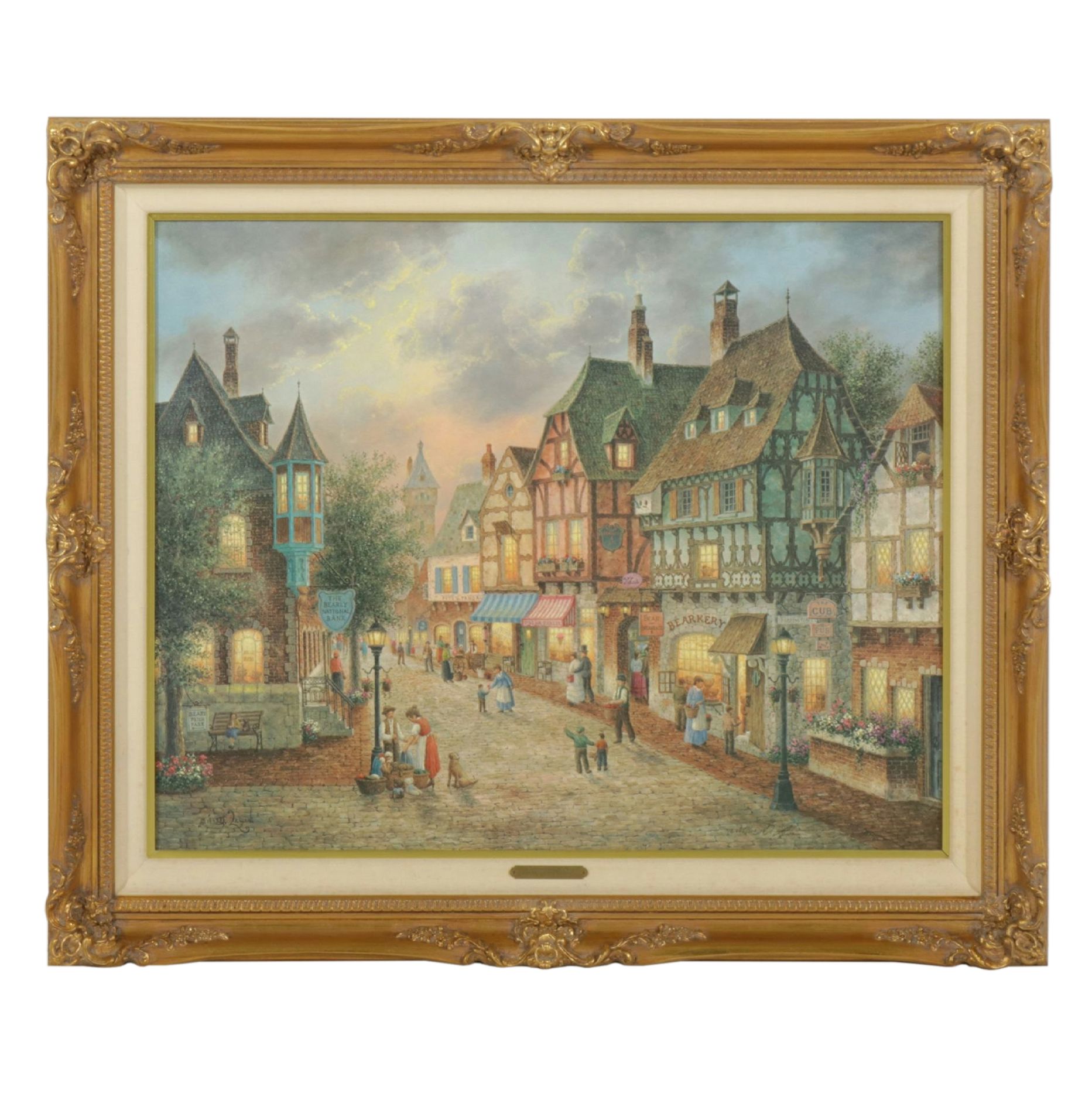 Offset Lithograph After Dennis Patrick Lewan "Bearington Street", 1993