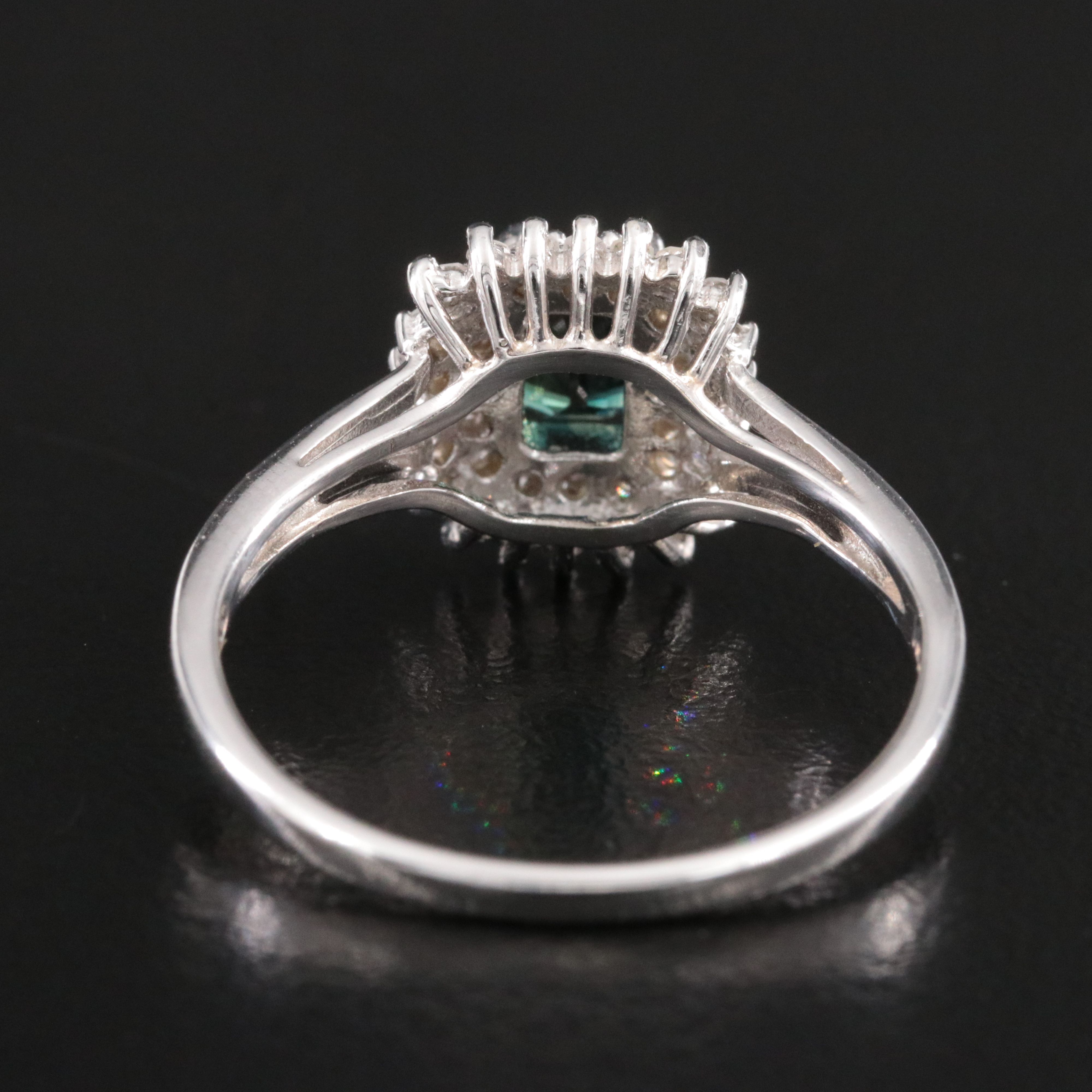 10K Sapphire and Diamond Ring