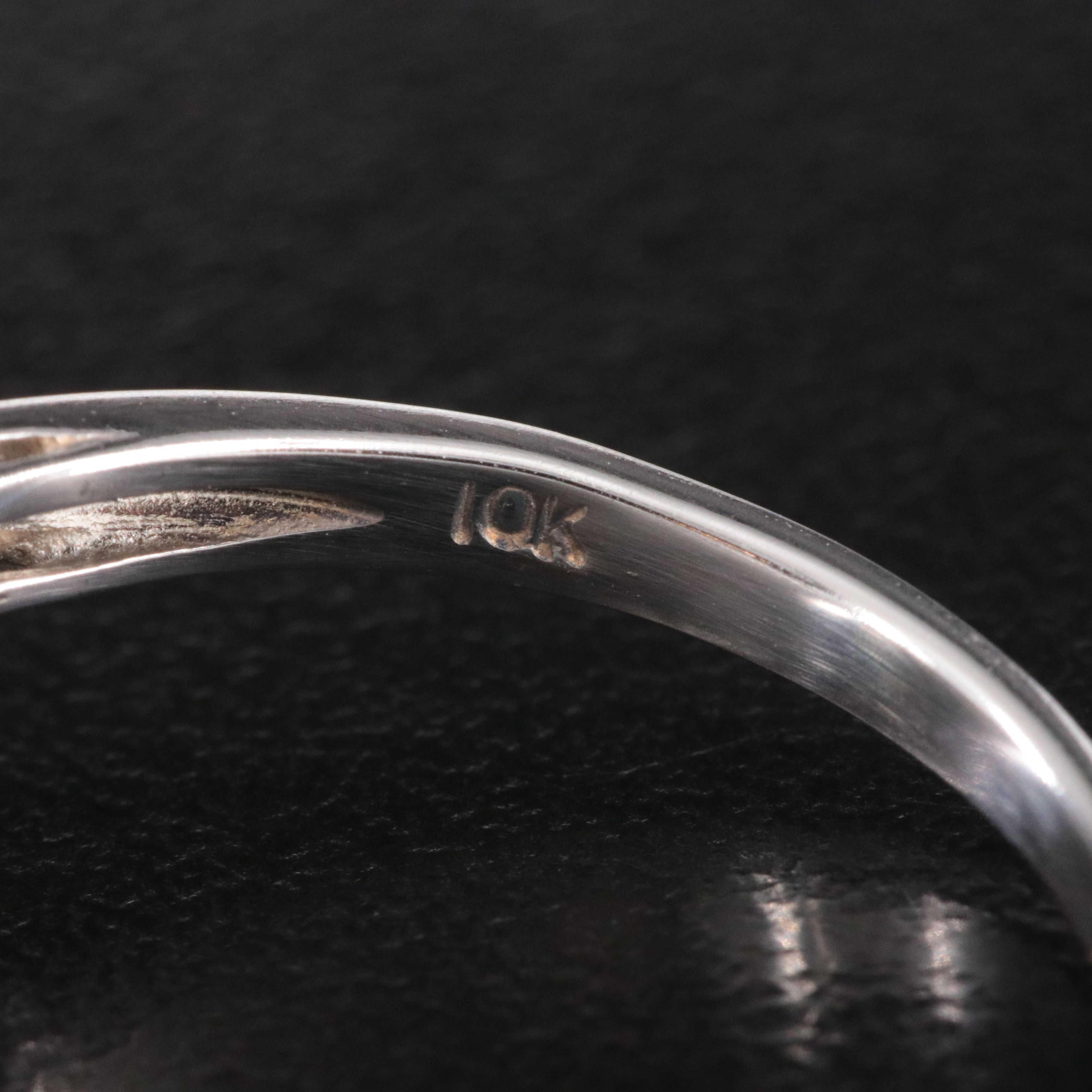 10K Sapphire and Diamond Ring