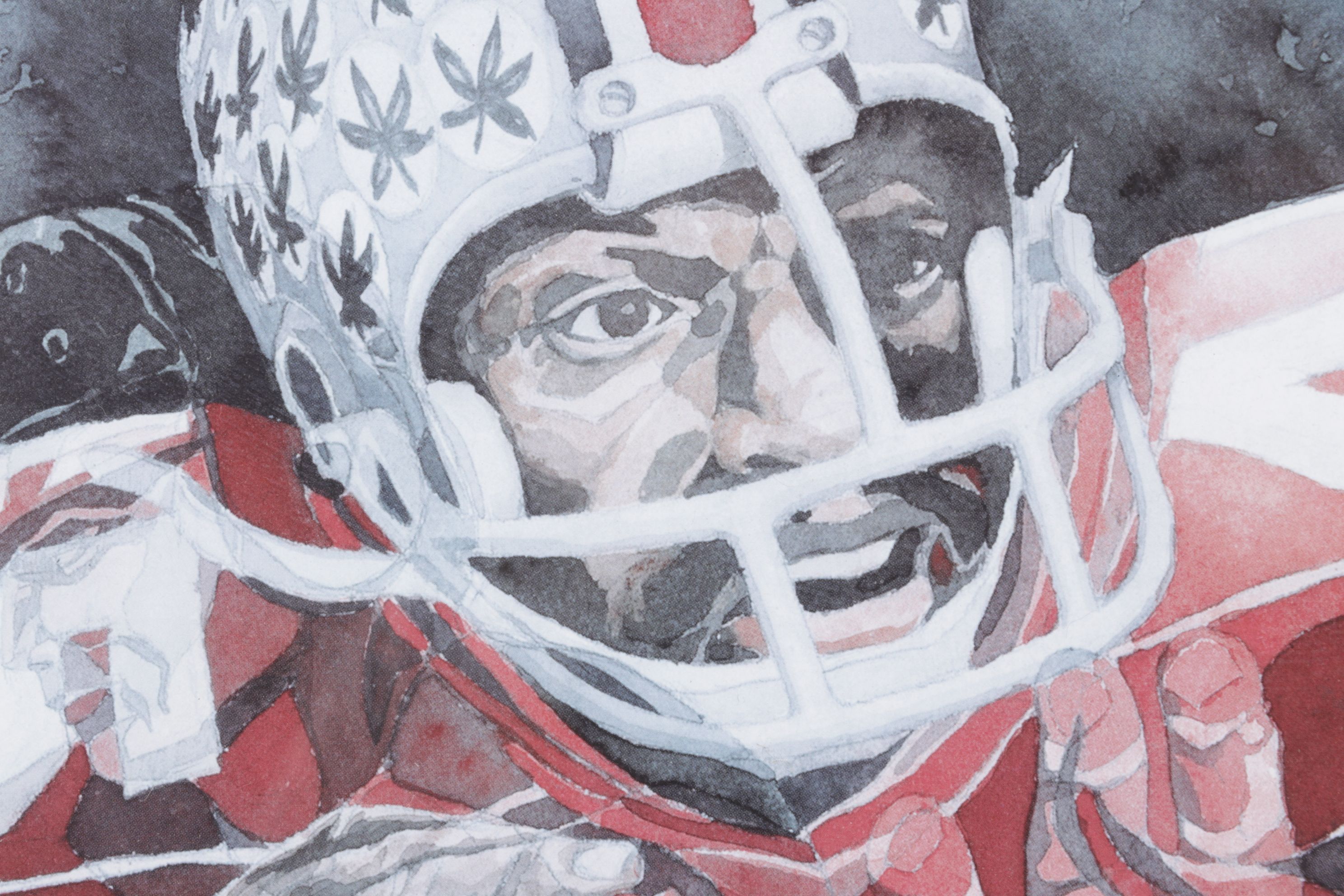 Heisman Trophy 25th Anniversary Offset Lithograph Portrait of Archie Griffin