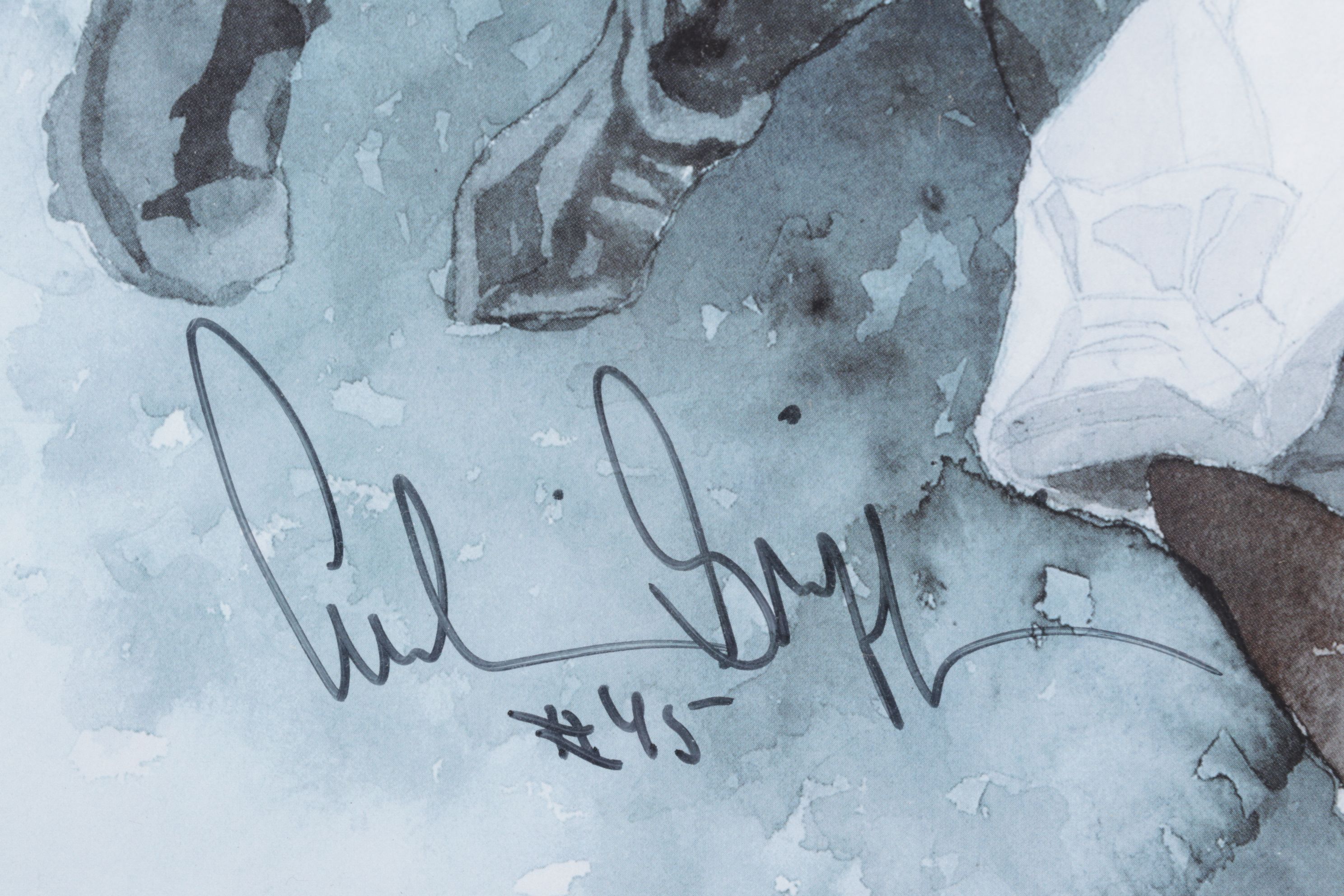 Heisman Trophy 25th Anniversary Offset Lithograph Portrait of Archie Griffin