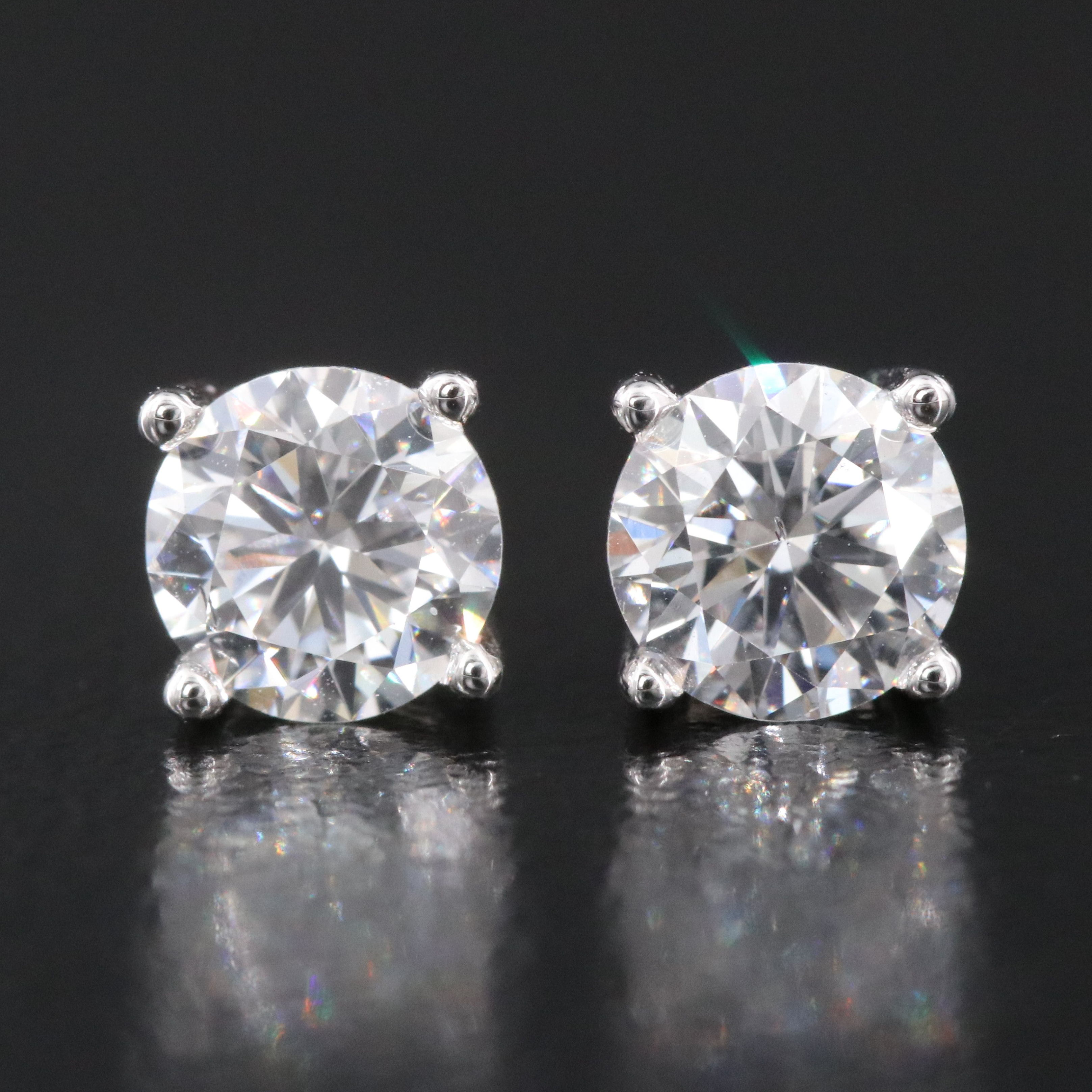 14K 1.03 CTW Lab Grown Diamond Stud Earrings