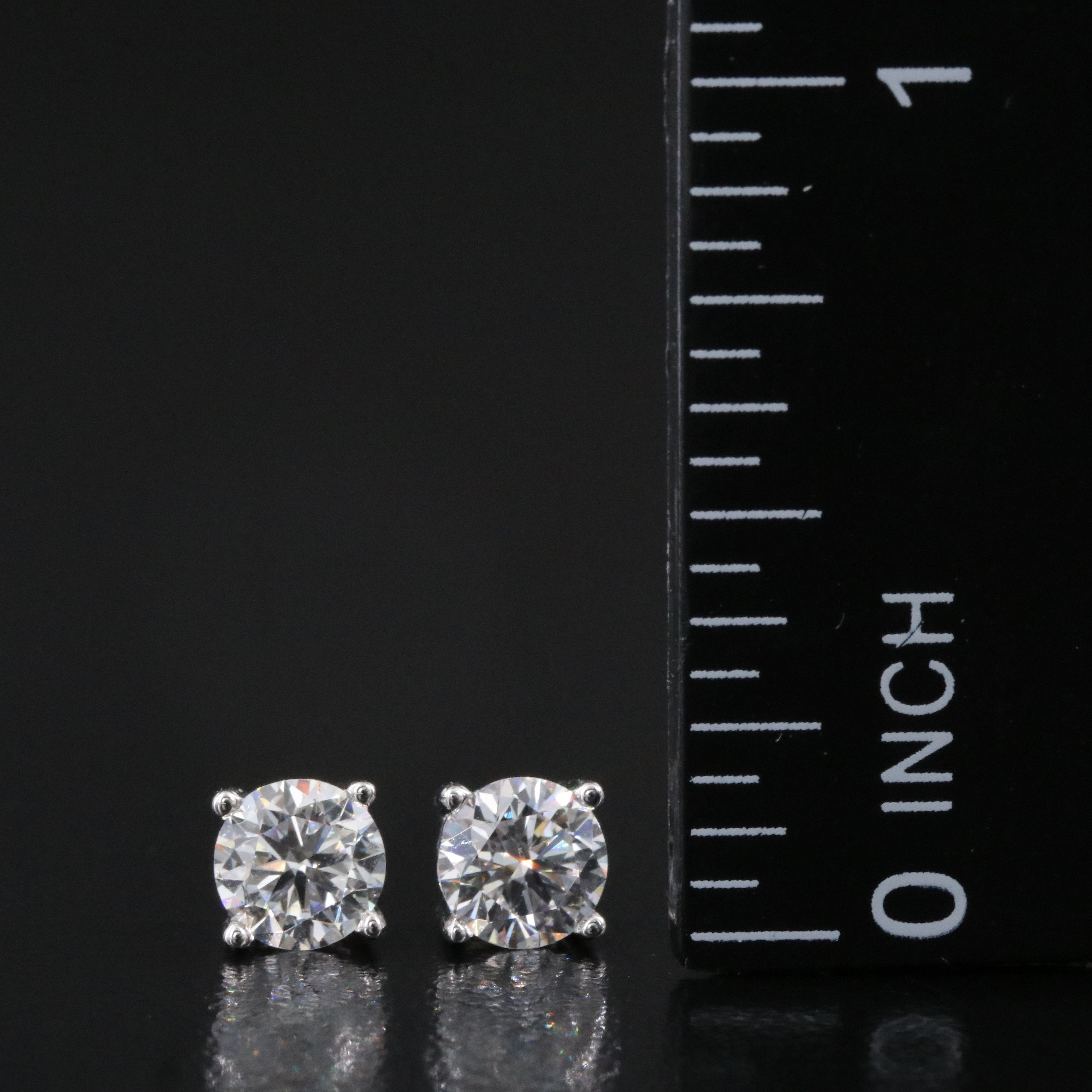 14K 1.03 CTW Lab Grown Diamond Stud Earrings
