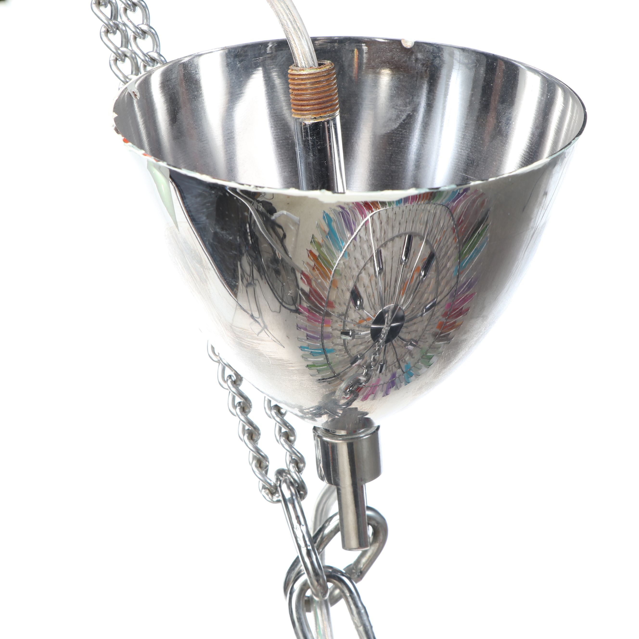 Veca Murano Triedri "Arcobaleno" Kaleidoscope Glass Wedding Cake Chandelier