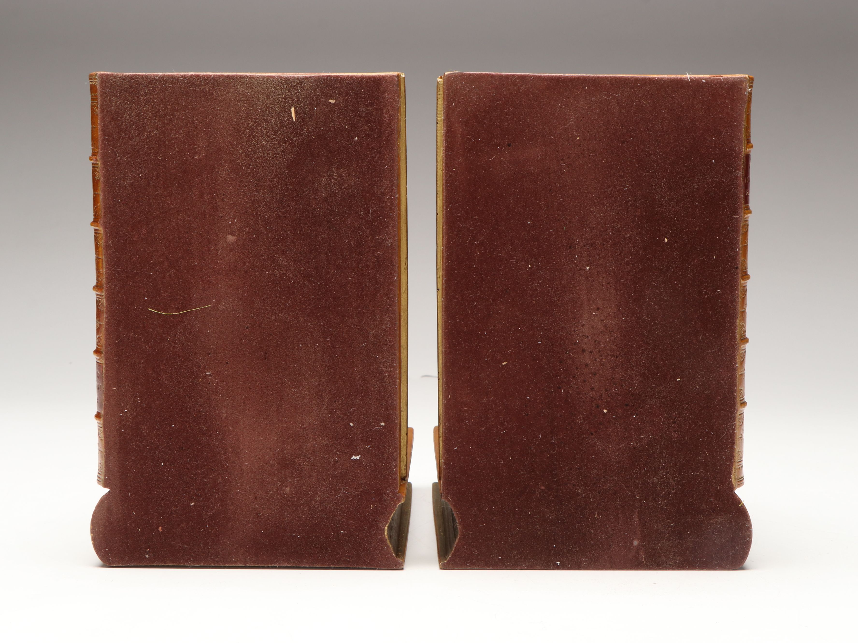 Cast Elephants on Composite Book Form Bookends