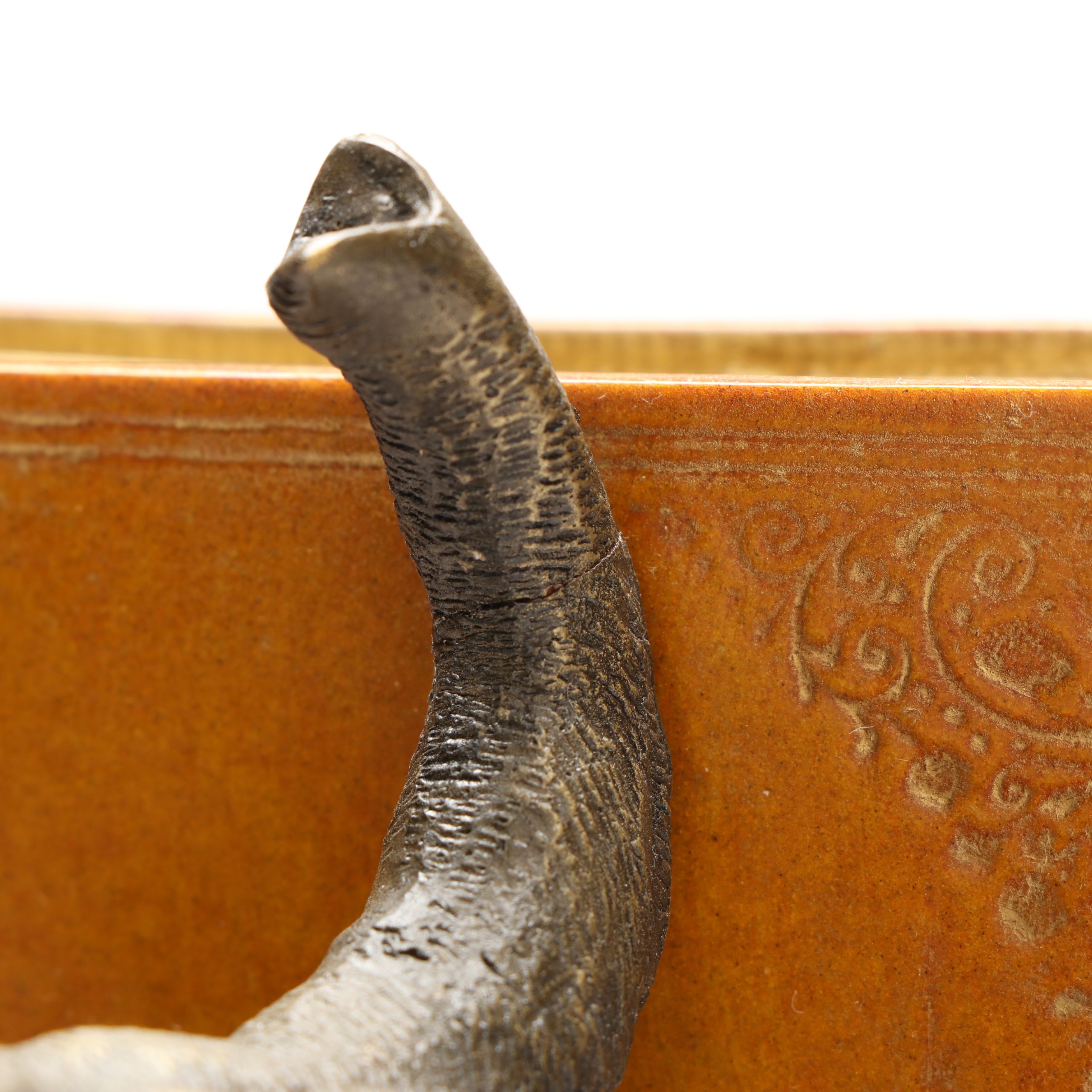 Cast Elephants on Composite Book Form Bookends