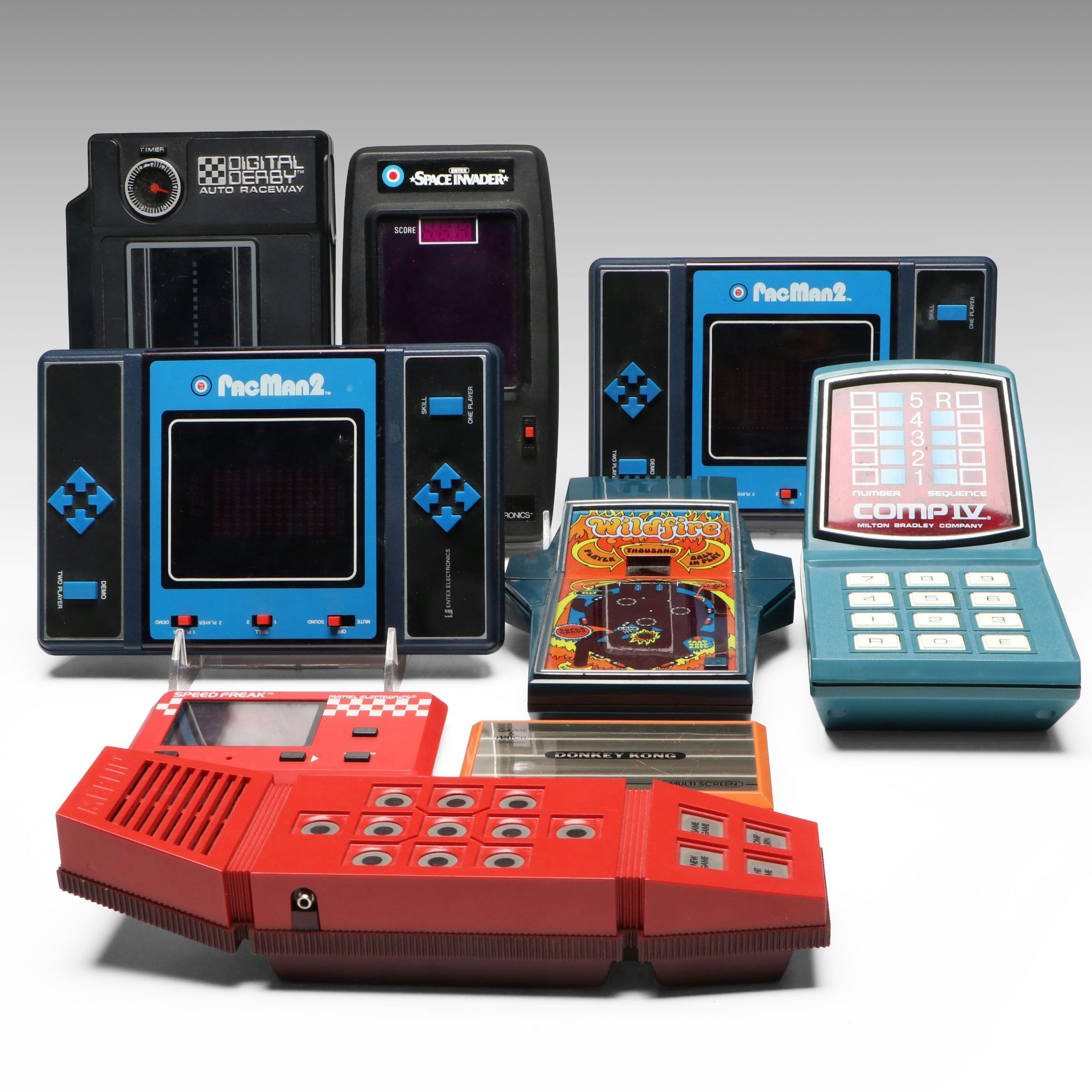 Nintendo "Donkey Kong" with Entex and Other Handheld Vintage Games
