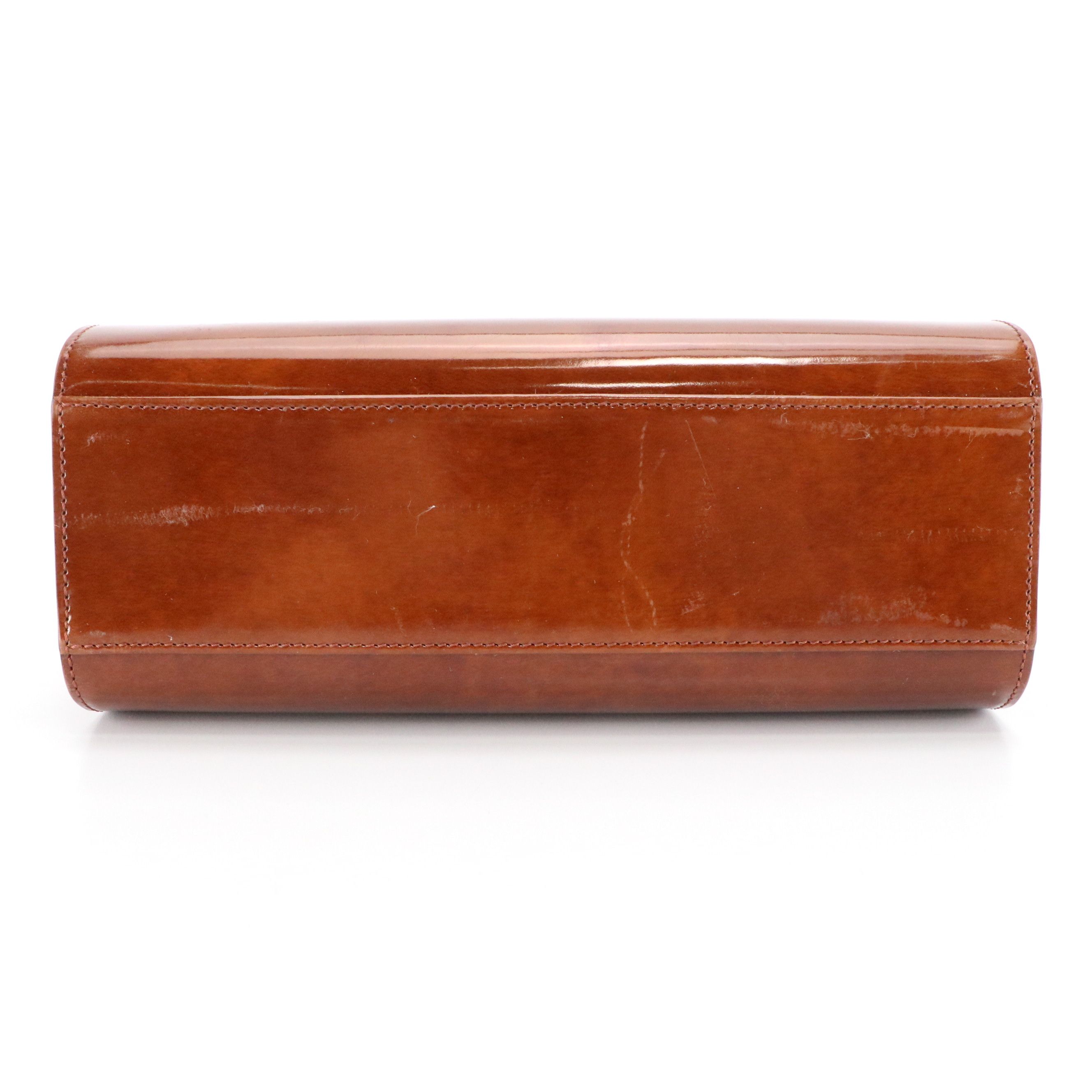 Cartier Panthère Shoulder Bag in Brown Patent Leather