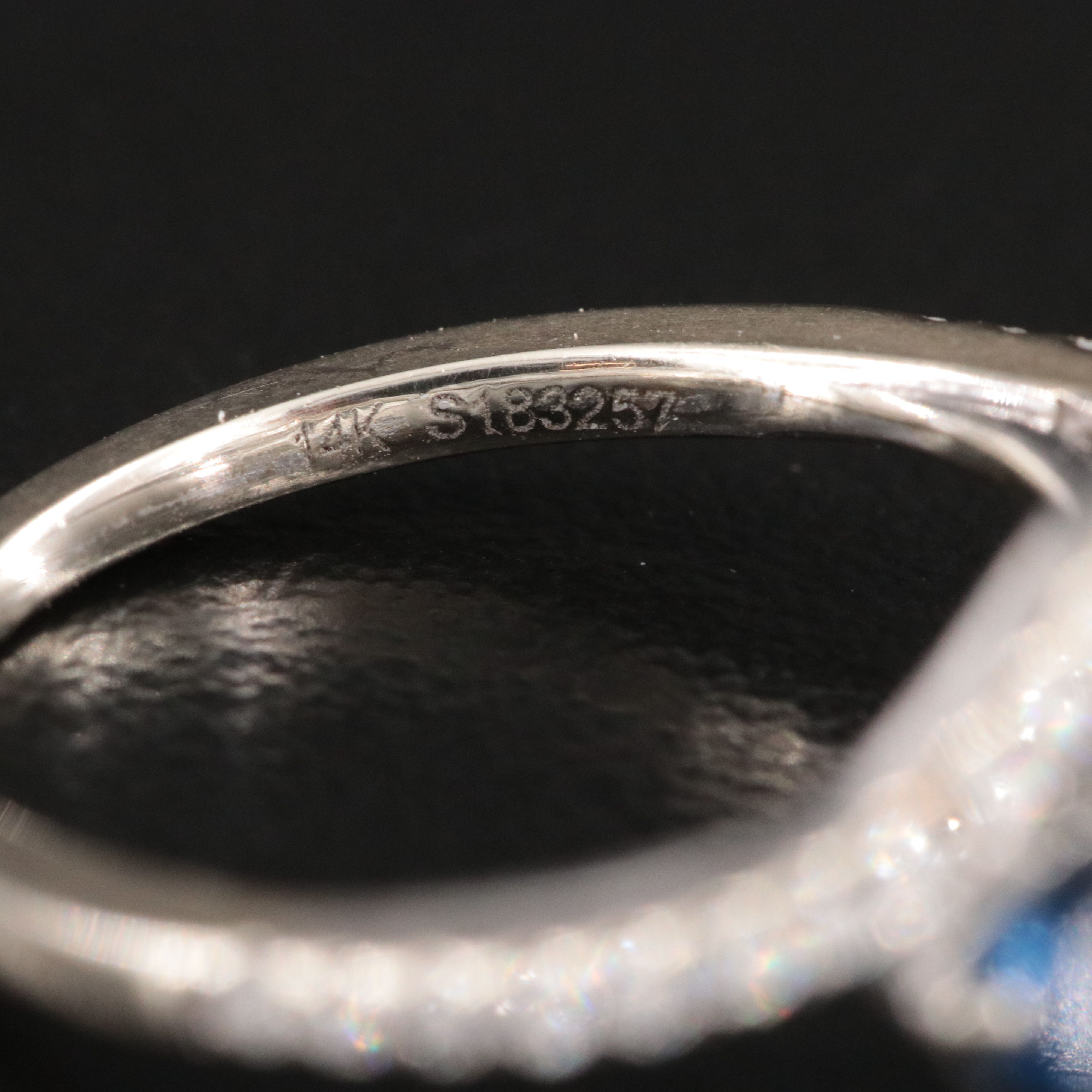 14K 1.27 CTW Diamond and Sapphire Ring