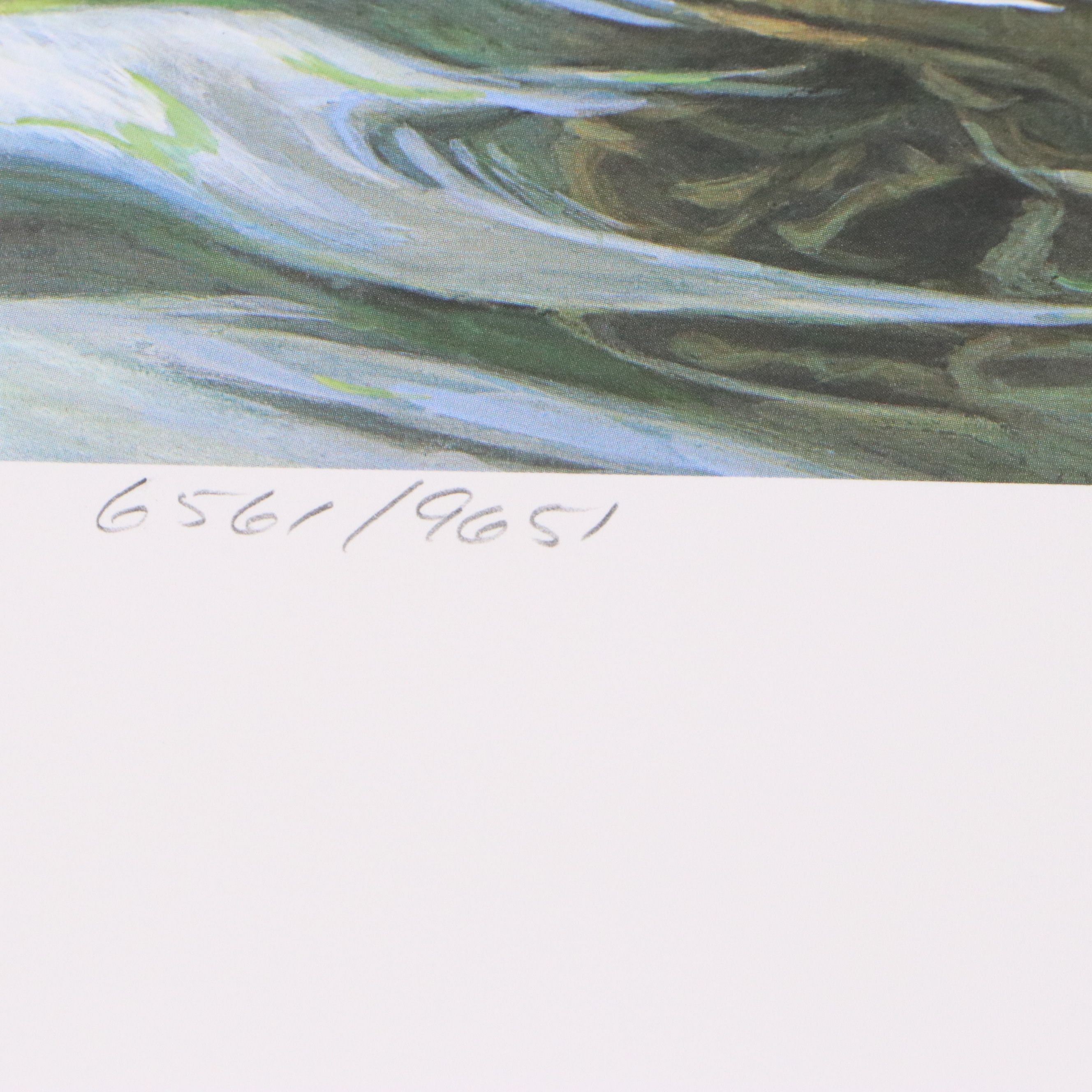 Isabel Levesque Canadian Geese Stamp Print with Stamp and More, 1986