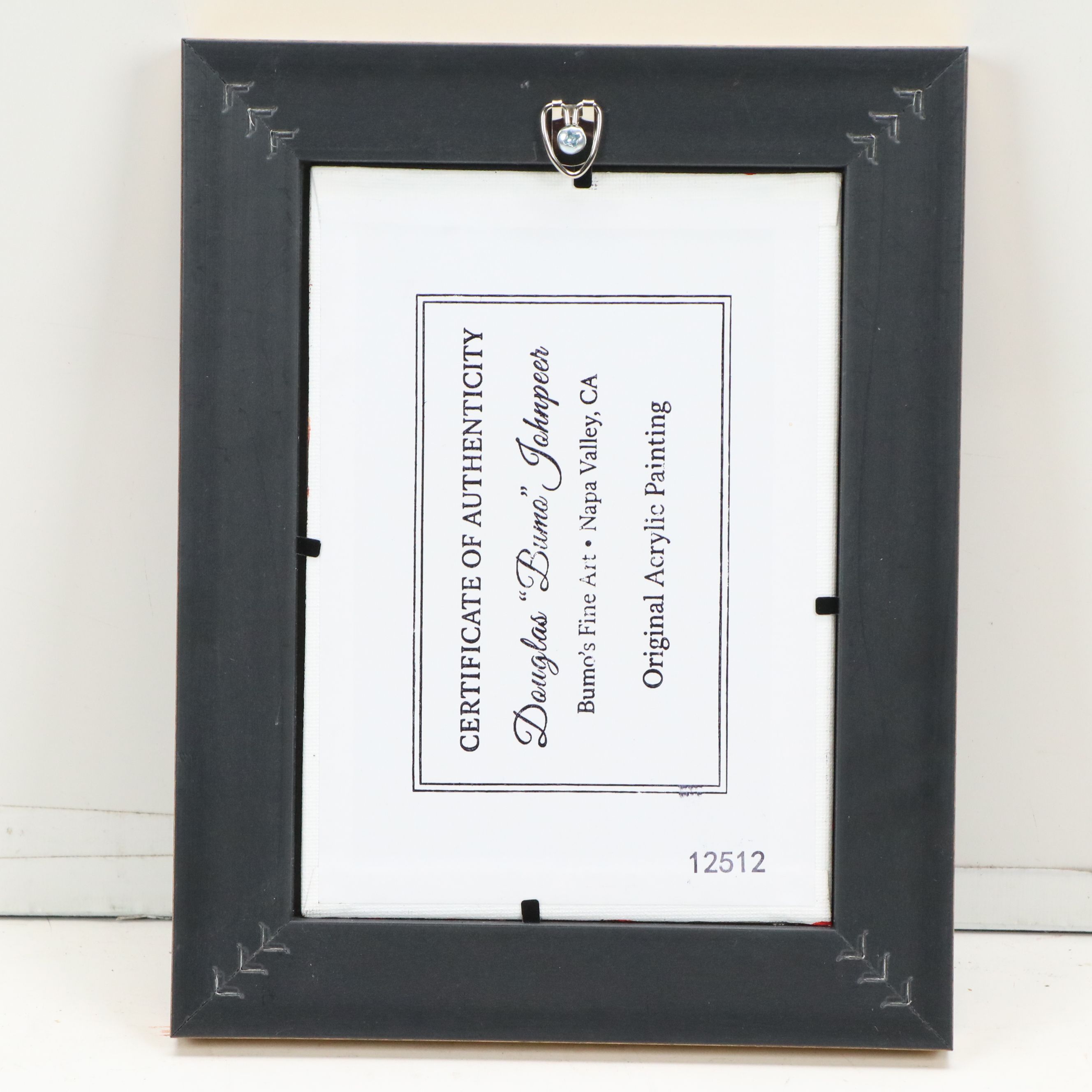 Douglas "Bumo" Johnpeer Acrylic Painting of Owl in Woodland Landscape