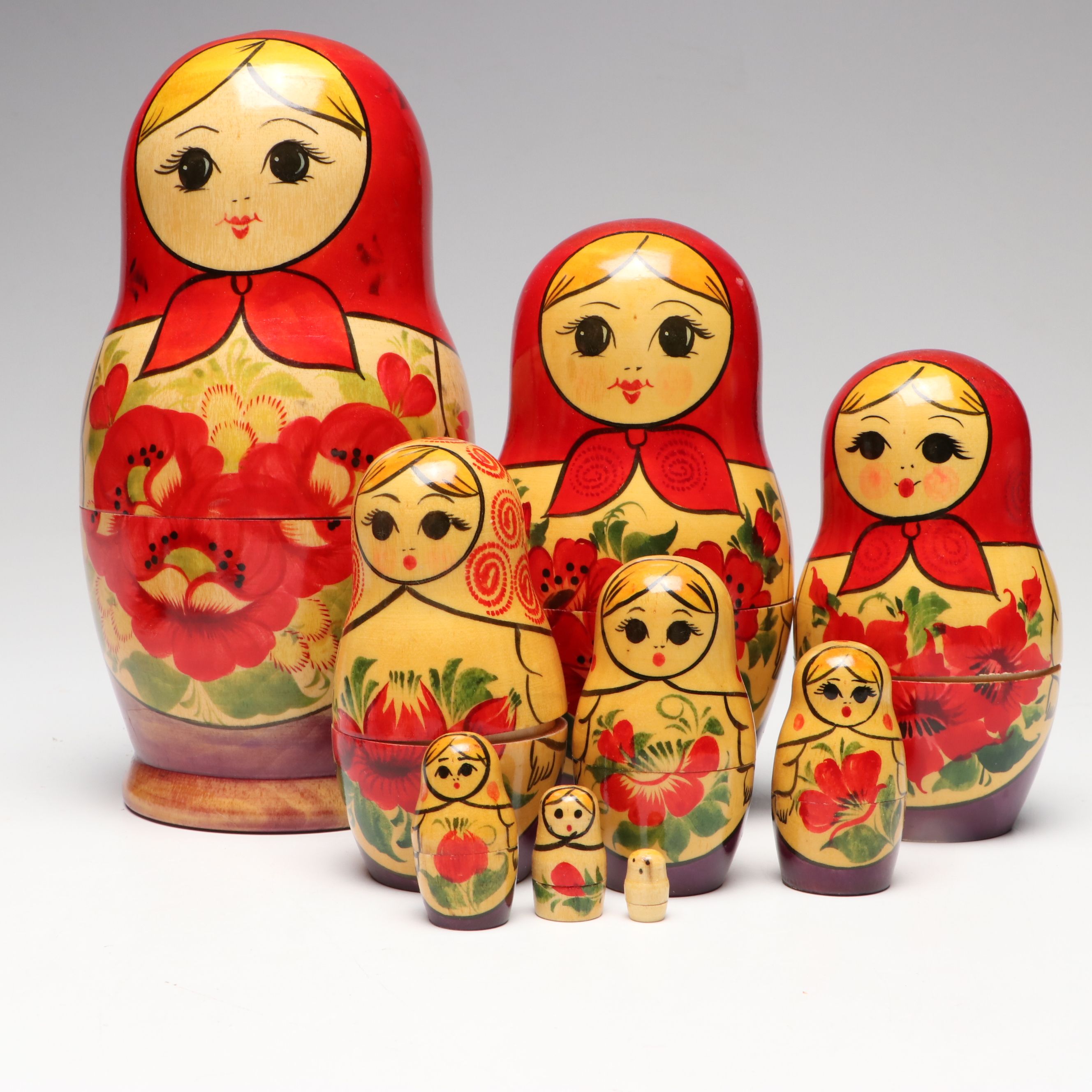 Russian Politicians and Other Hand-Painted Matryoshka Dolls