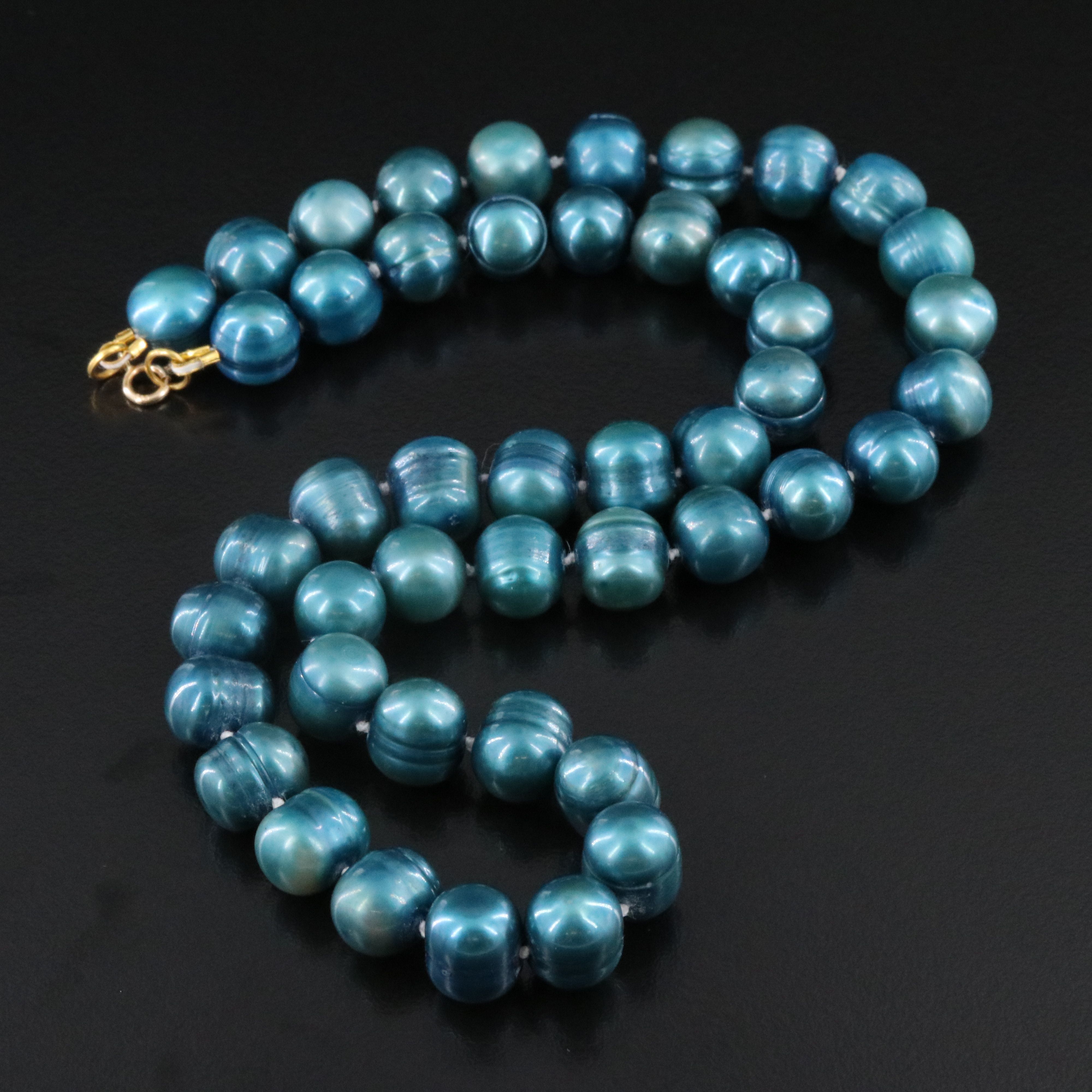 8.60 – 11.25 MM Pearl Necklace with 14K Clasp
