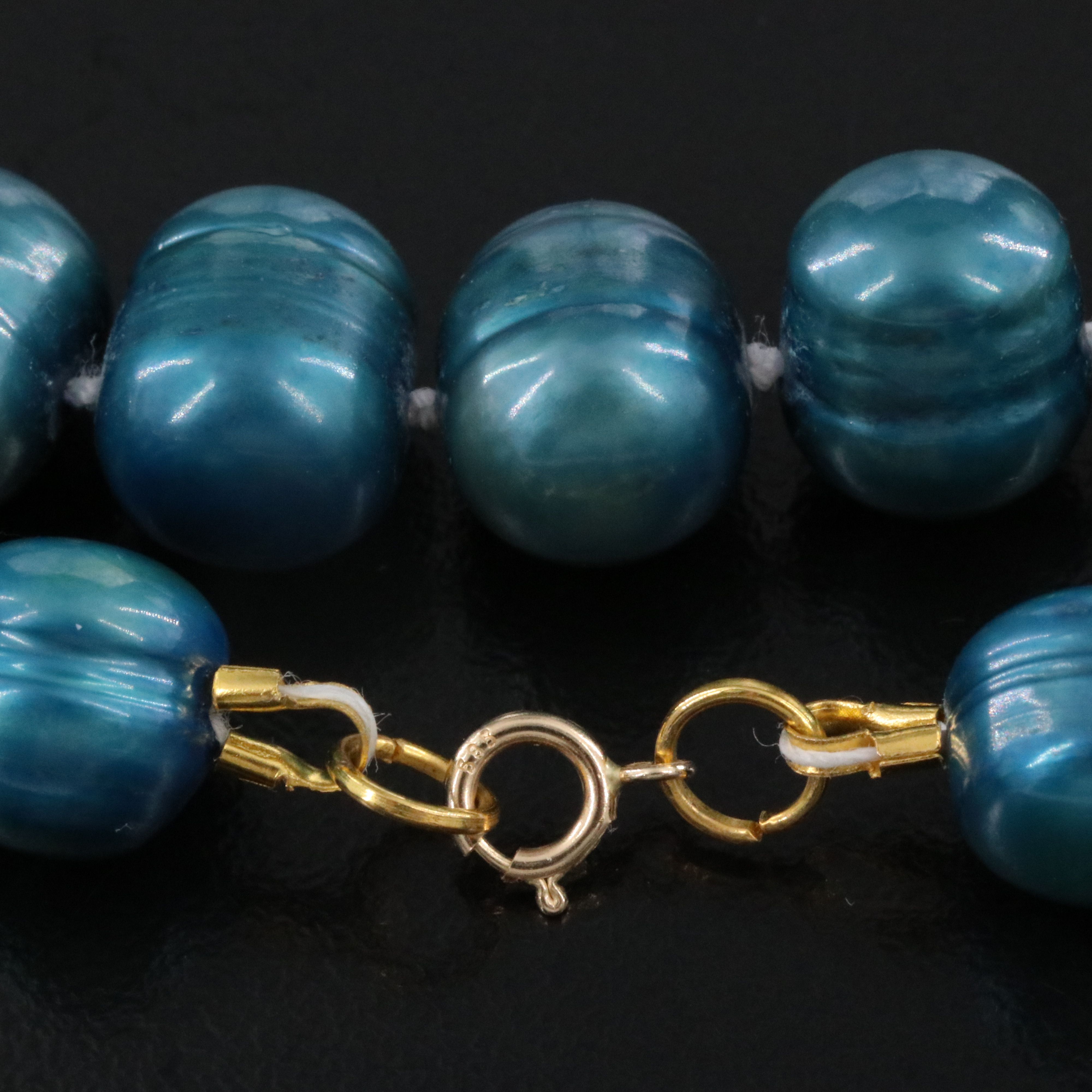 8.60 – 11.25 MM Pearl Necklace with 14K Clasp