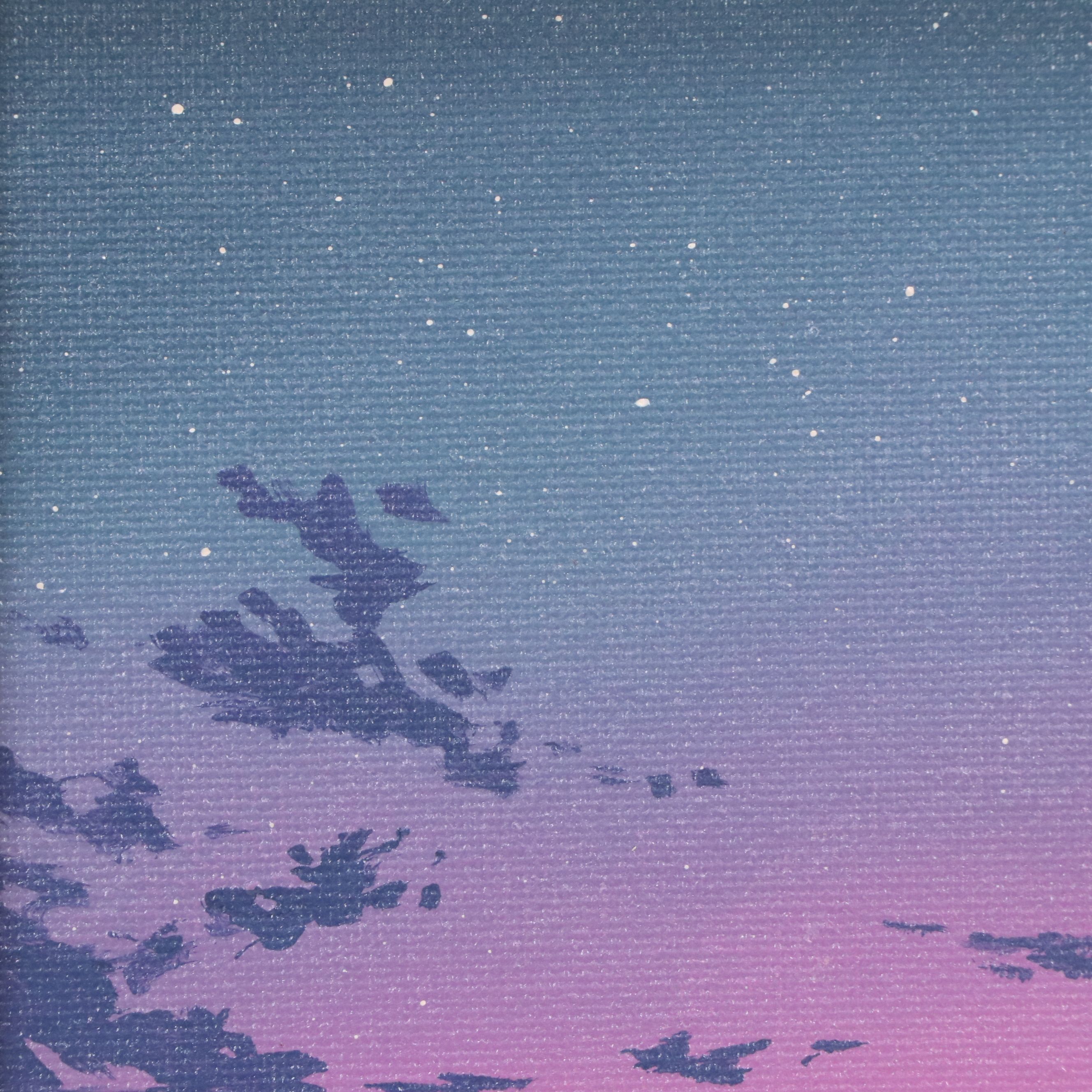 Douglas "Bumo" Johnpeer Acrylic Painting of Nocturne Low Country Landscape