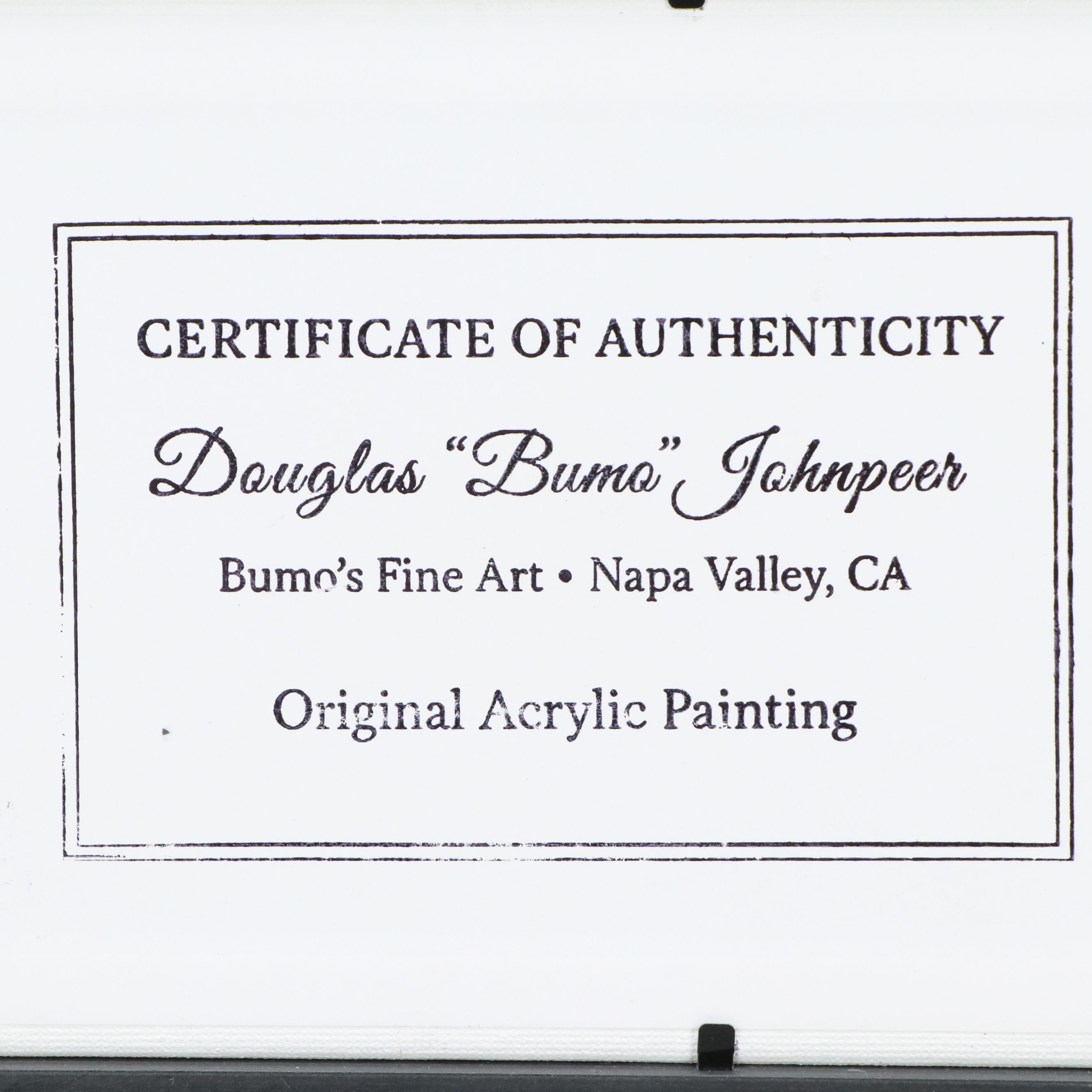 Douglas "Bumo" Johnpeer Acrylic Painting of Nocturne Low Country Landscape