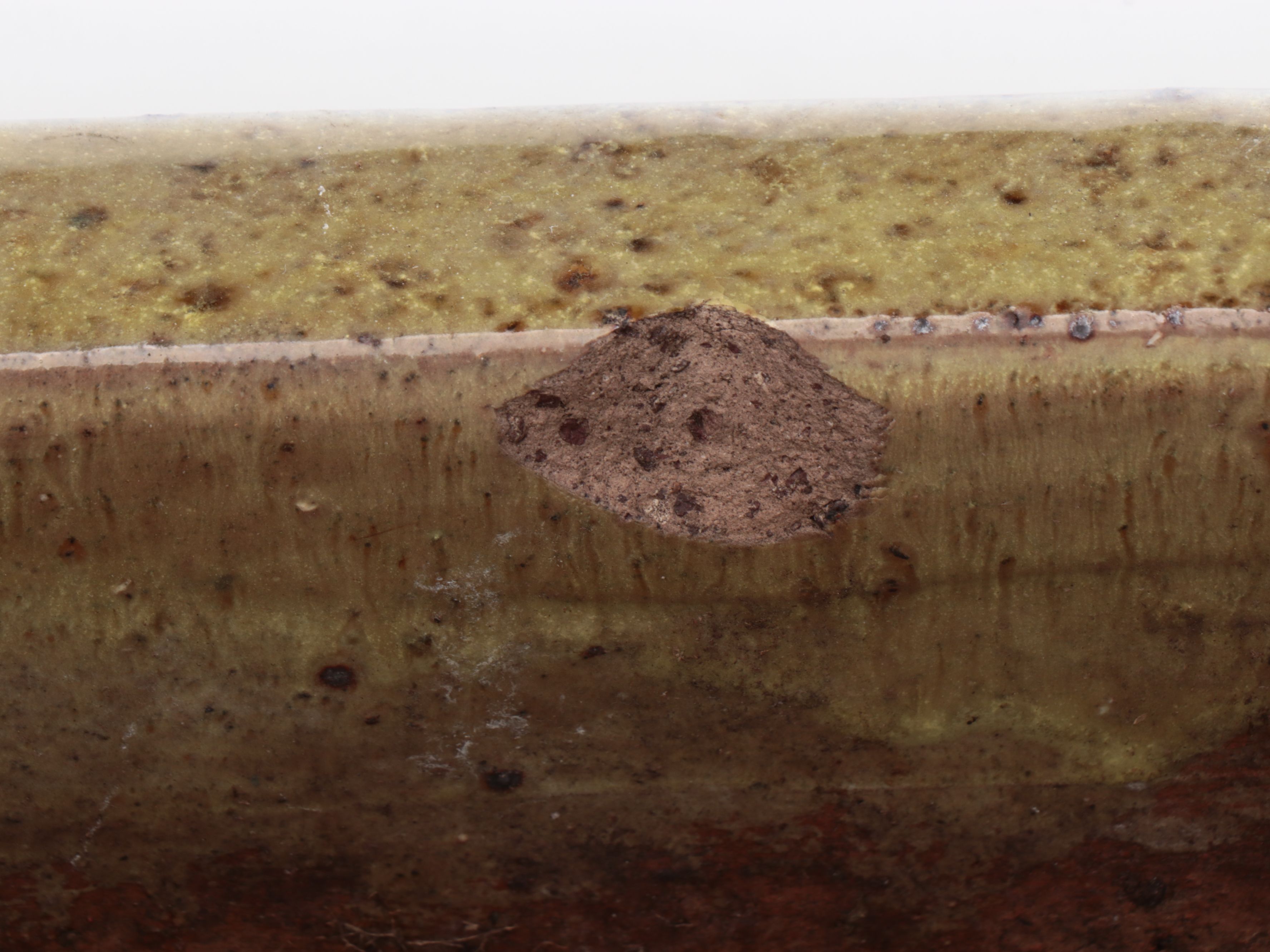 Rectangular Greek Key Accented Drip Glaze Ceramic Planters