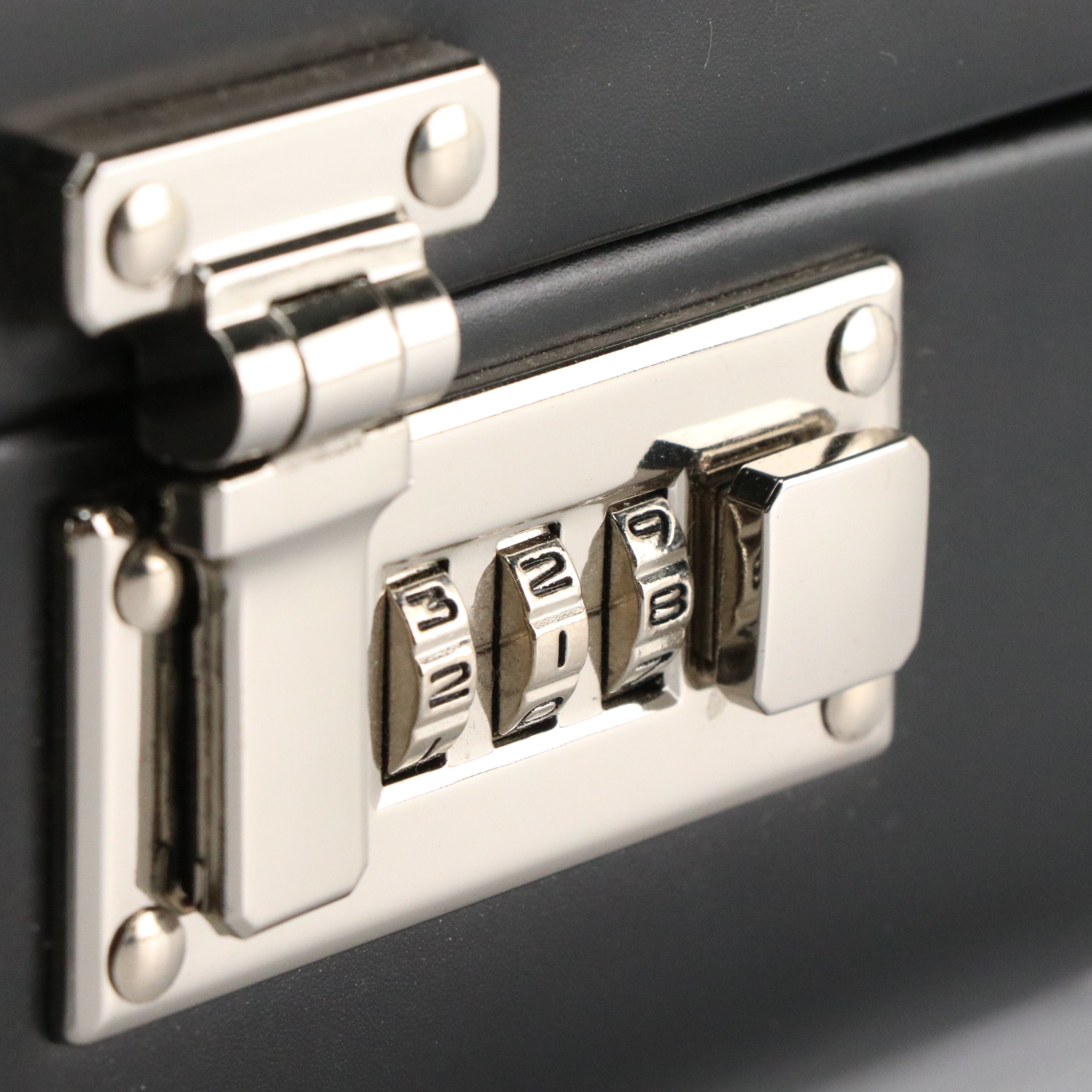 Korchmar Black Cowhide Leather Briefcase