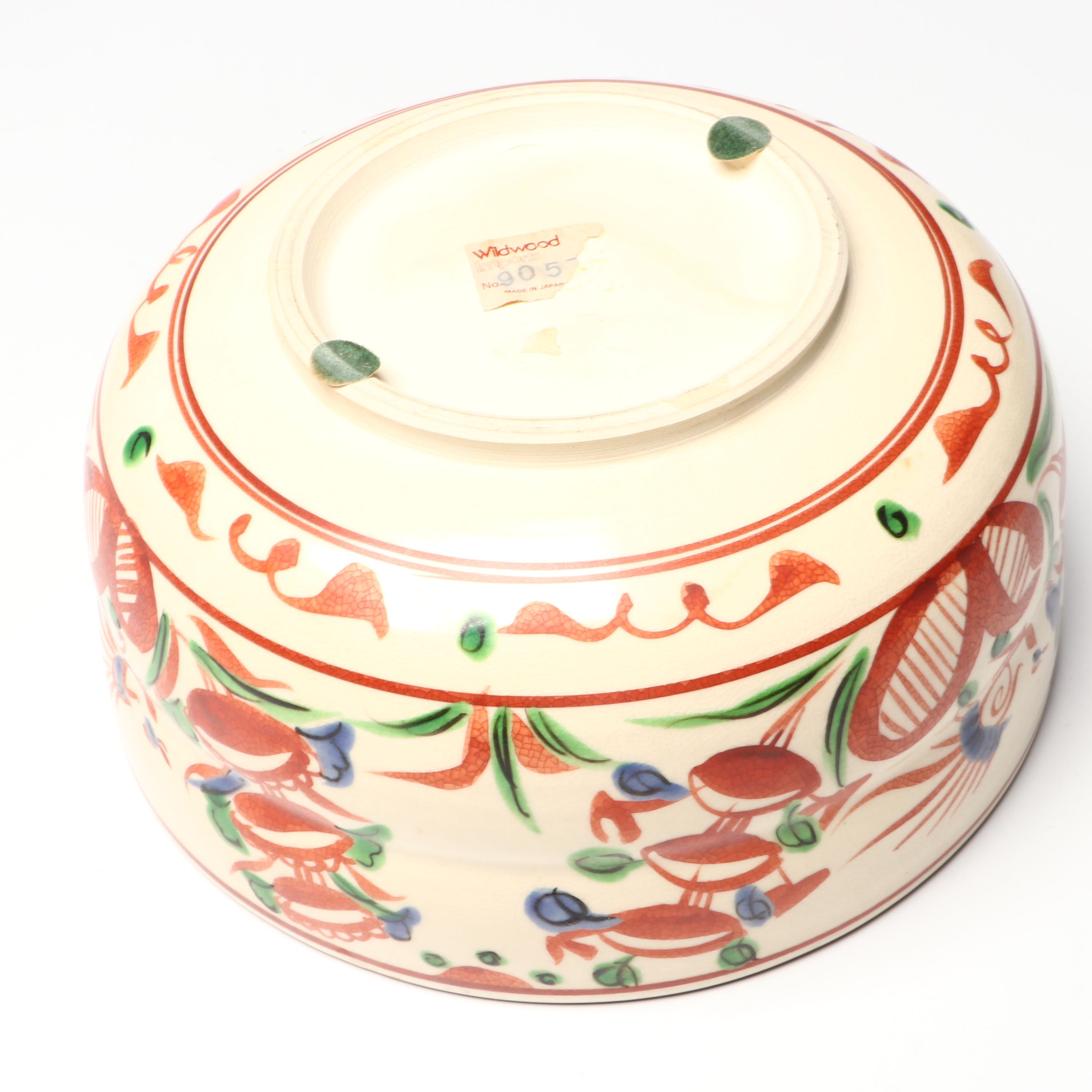 Chinese Blue and White Ceramic Ginger Jar with Other Enameled Polychrome Bowl