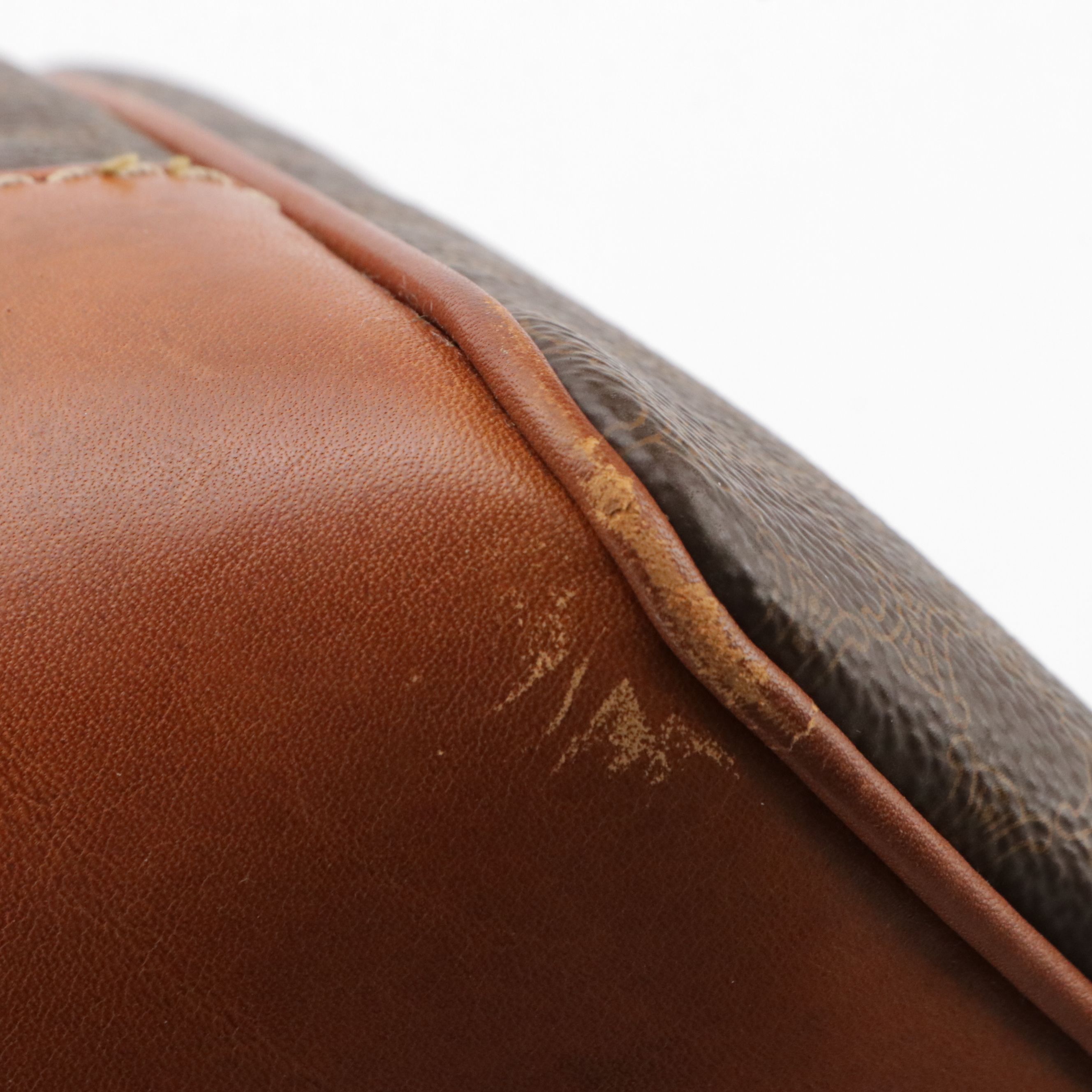 Celine Small Duffle Bag in Dark Brown Macadam Canvas and Leather