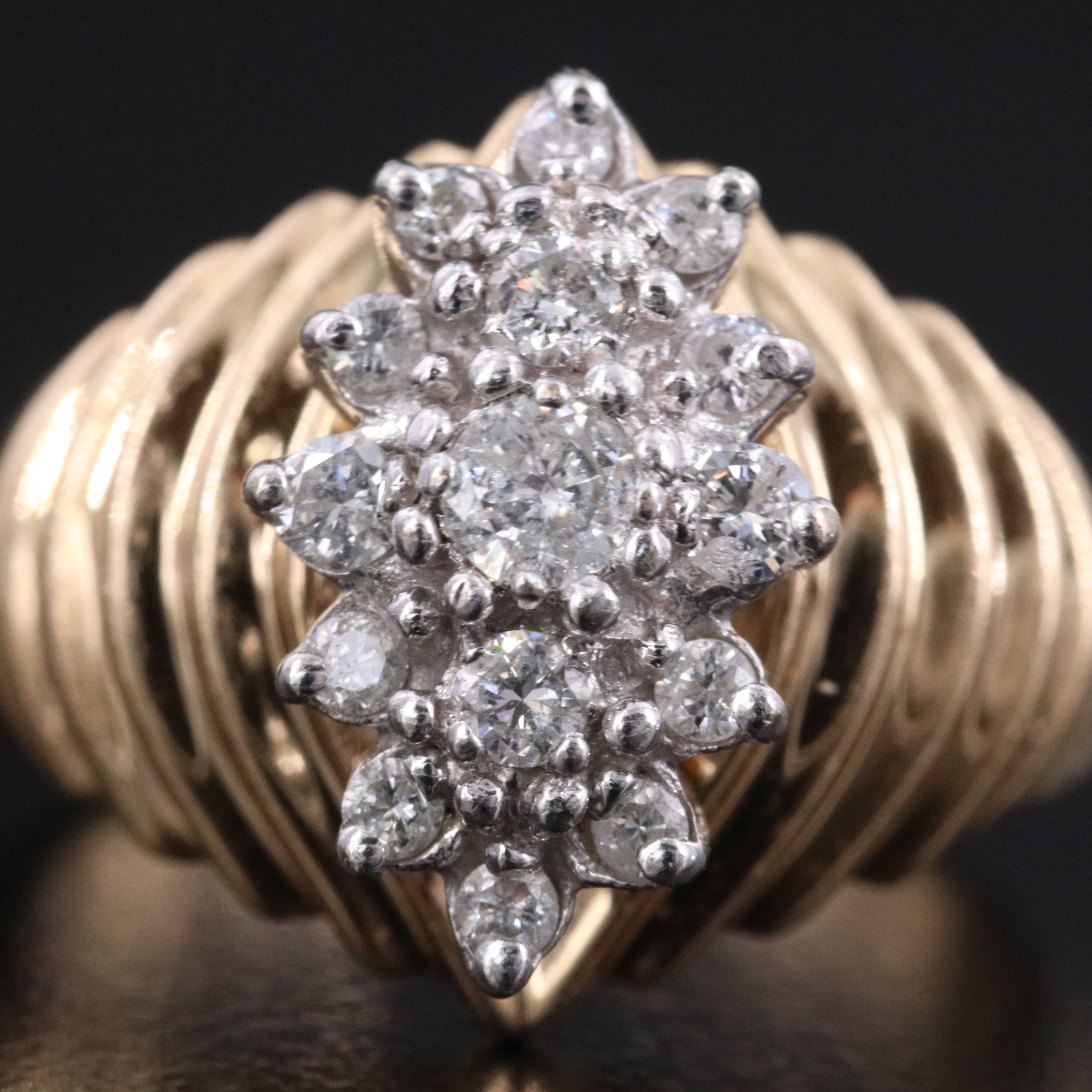 14K 0.53 CTW Diamond Tiered Ring