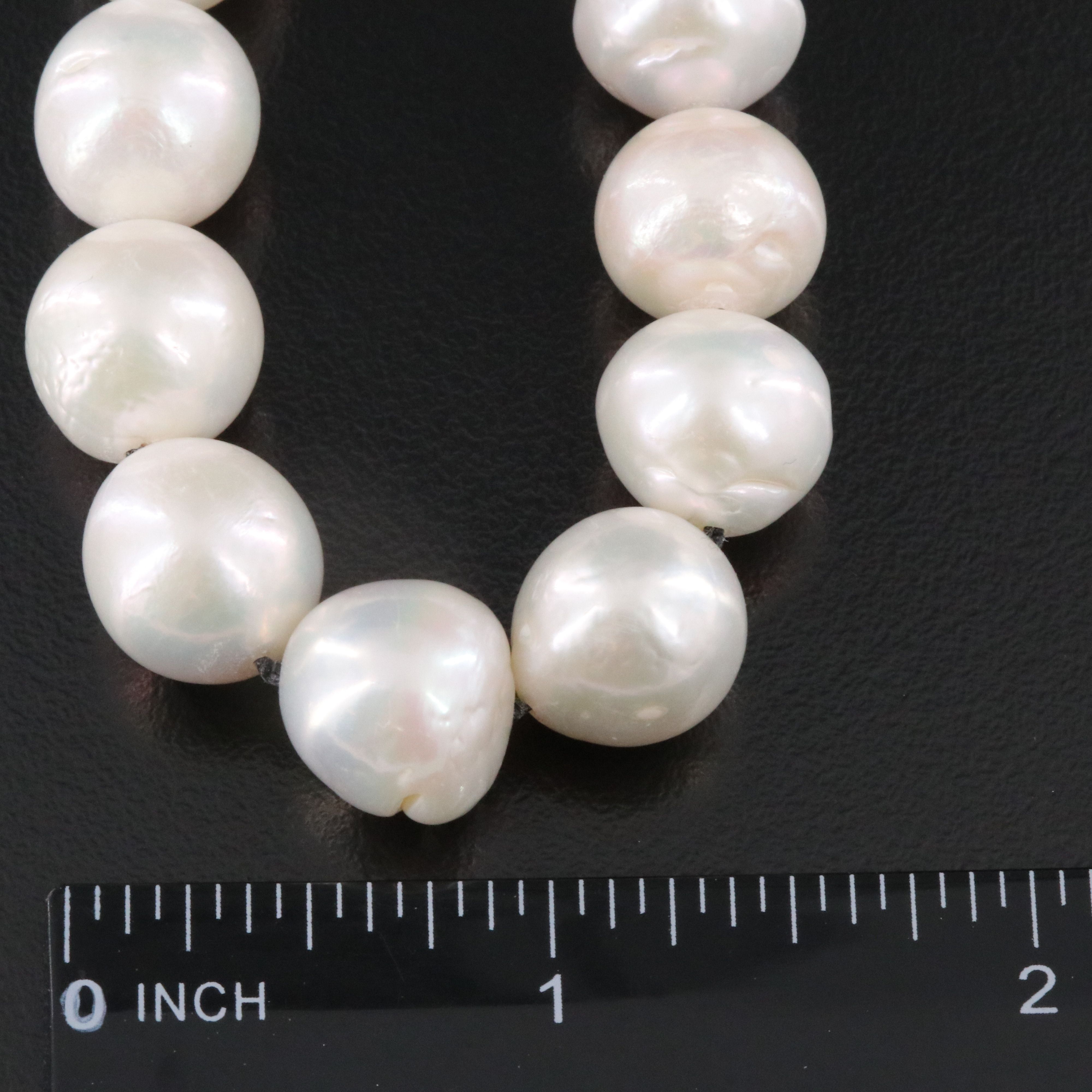 11.00 – 13.00 MM Pearl Necklace with 14K Clasp