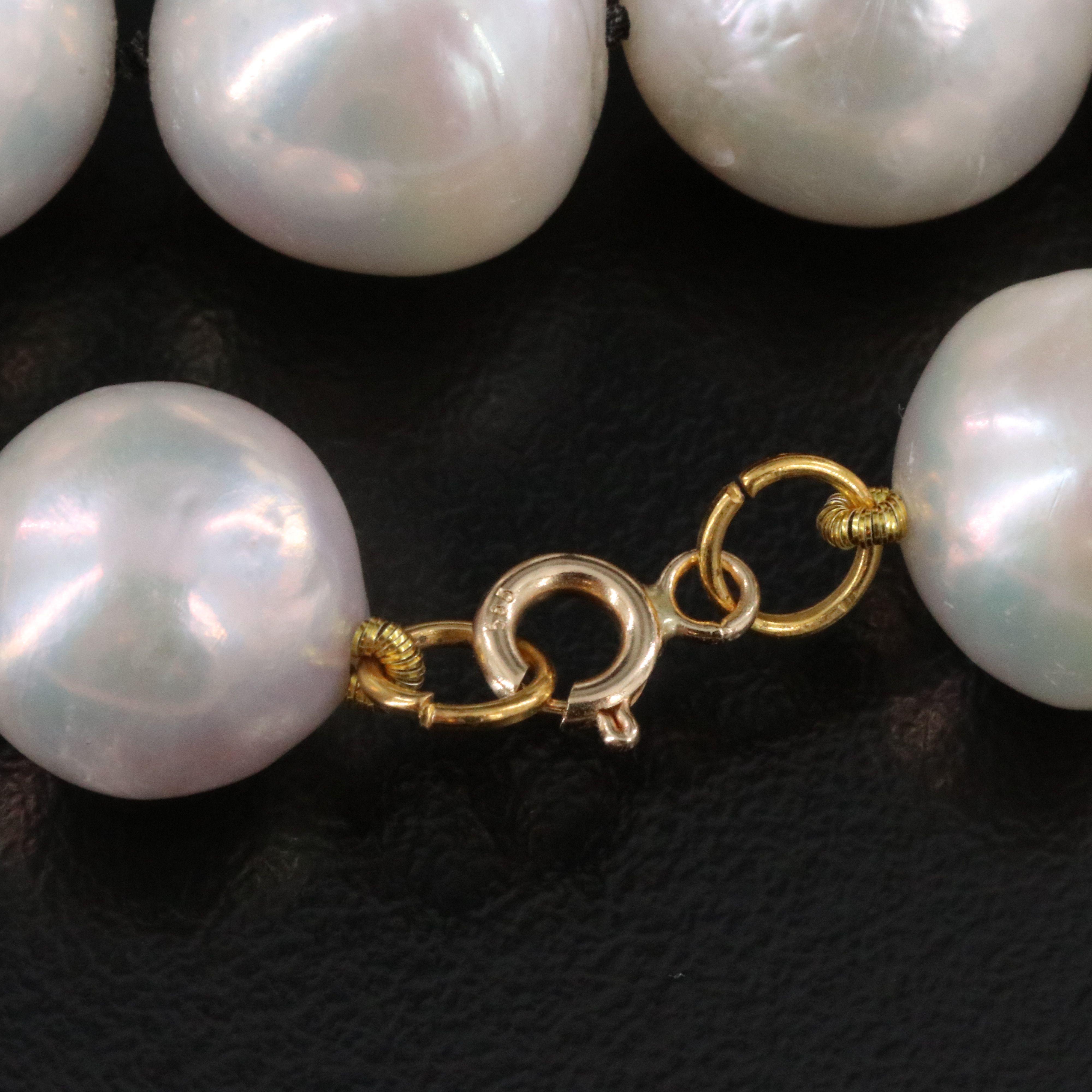 11.00 – 13.00 MM Pearl Necklace with 14K Clasp