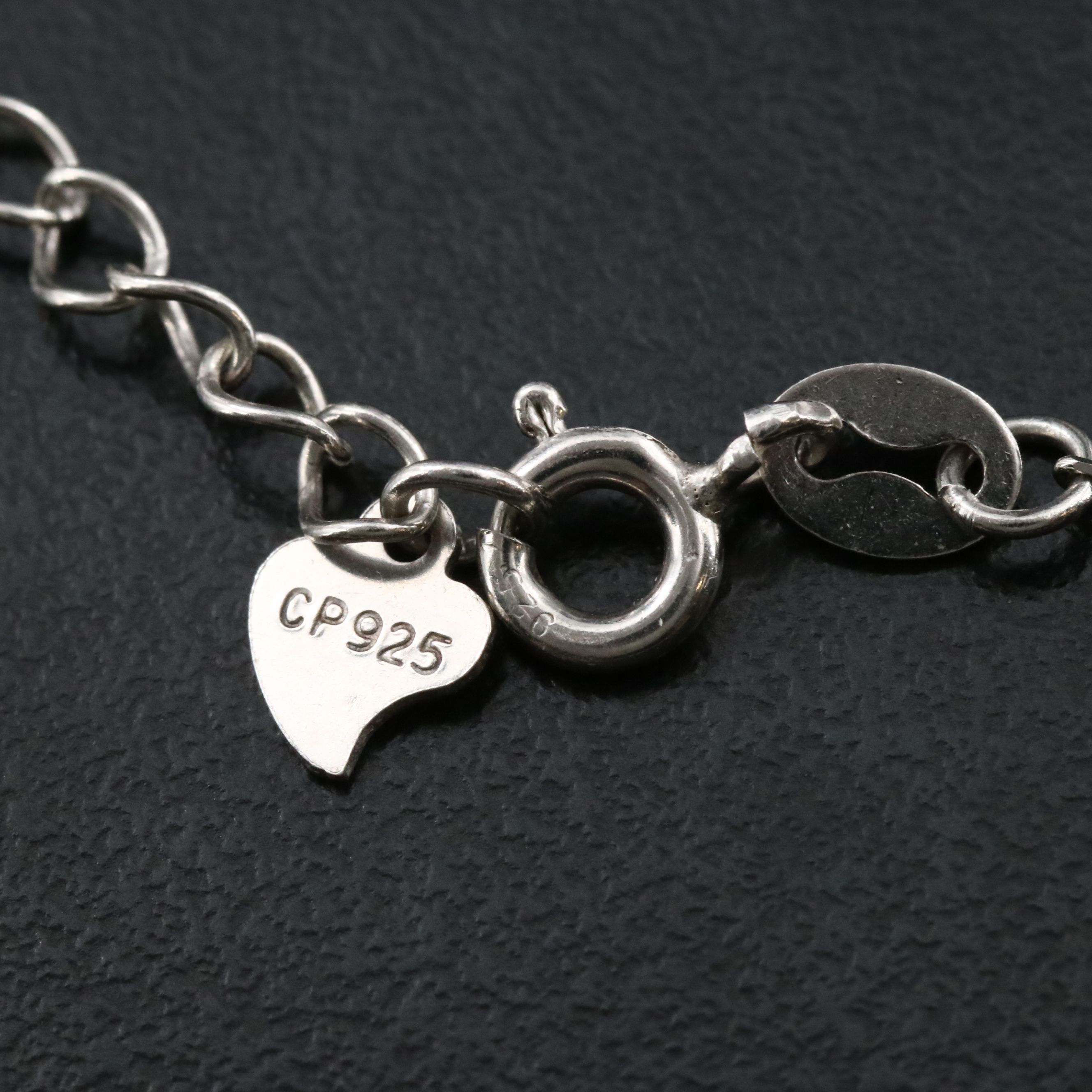 Sterling Pearl and CZ Circle Necklace