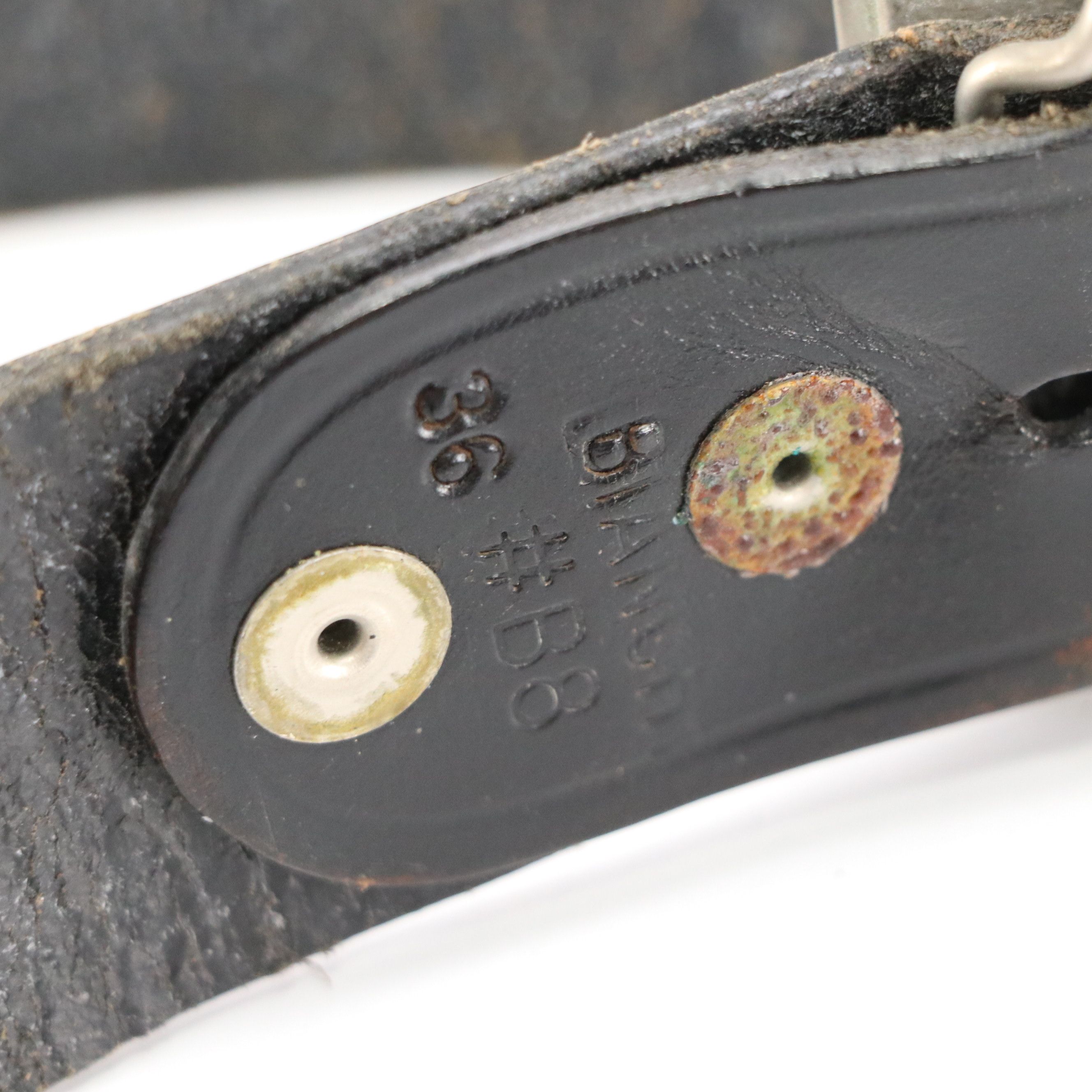 Trucker Motif Tooled Leather Belt with Commemorative Buckle, More Tooled Belts