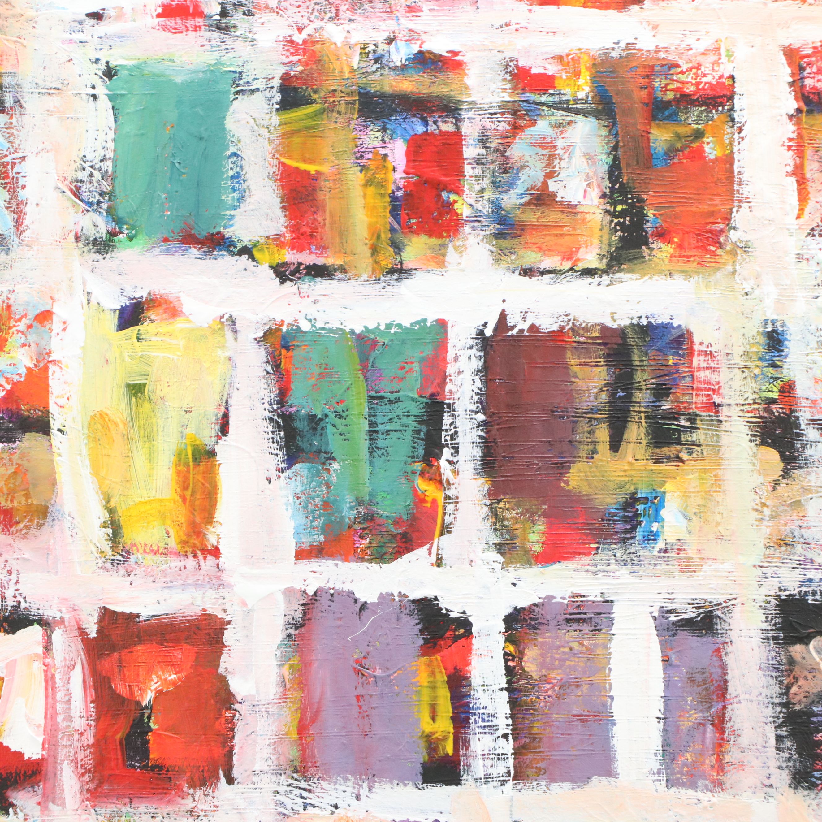 Leif Janek Acrylic Painting "Abstract #2," 2026