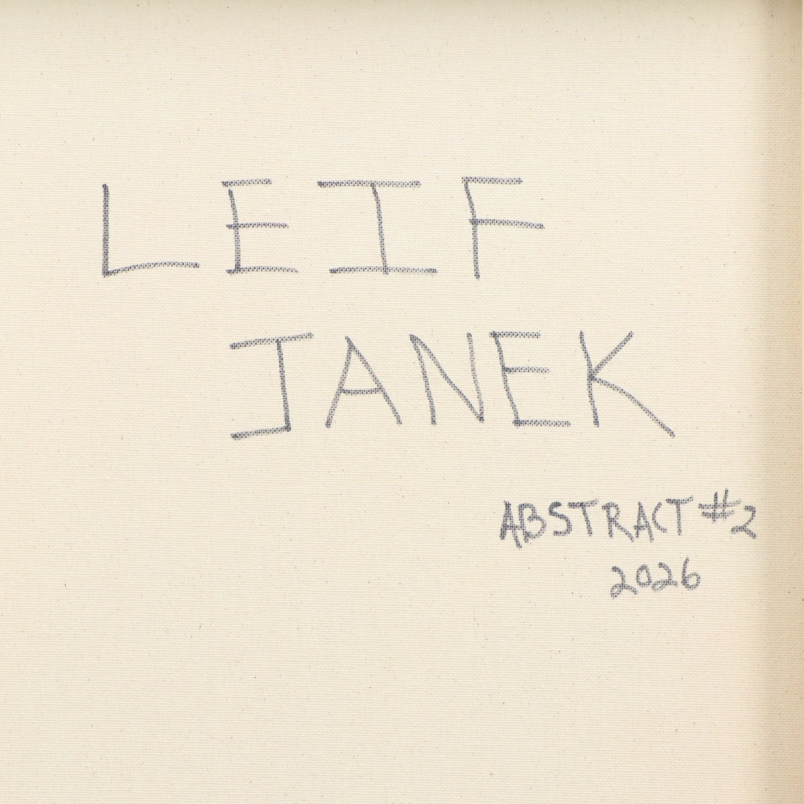 Leif Janek Acrylic Painting "Abstract #2," 2026