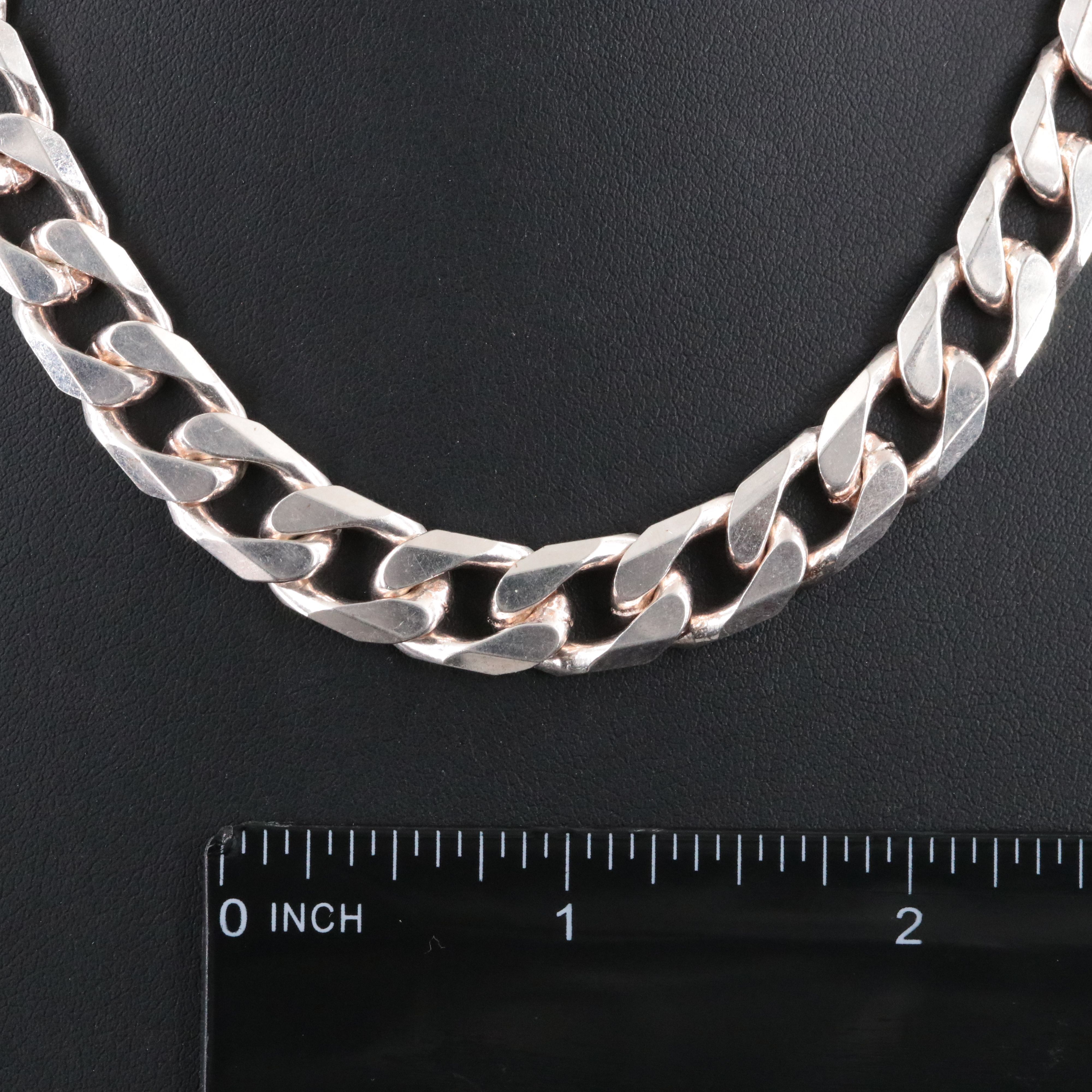 Sterling Curb Chain Necklace