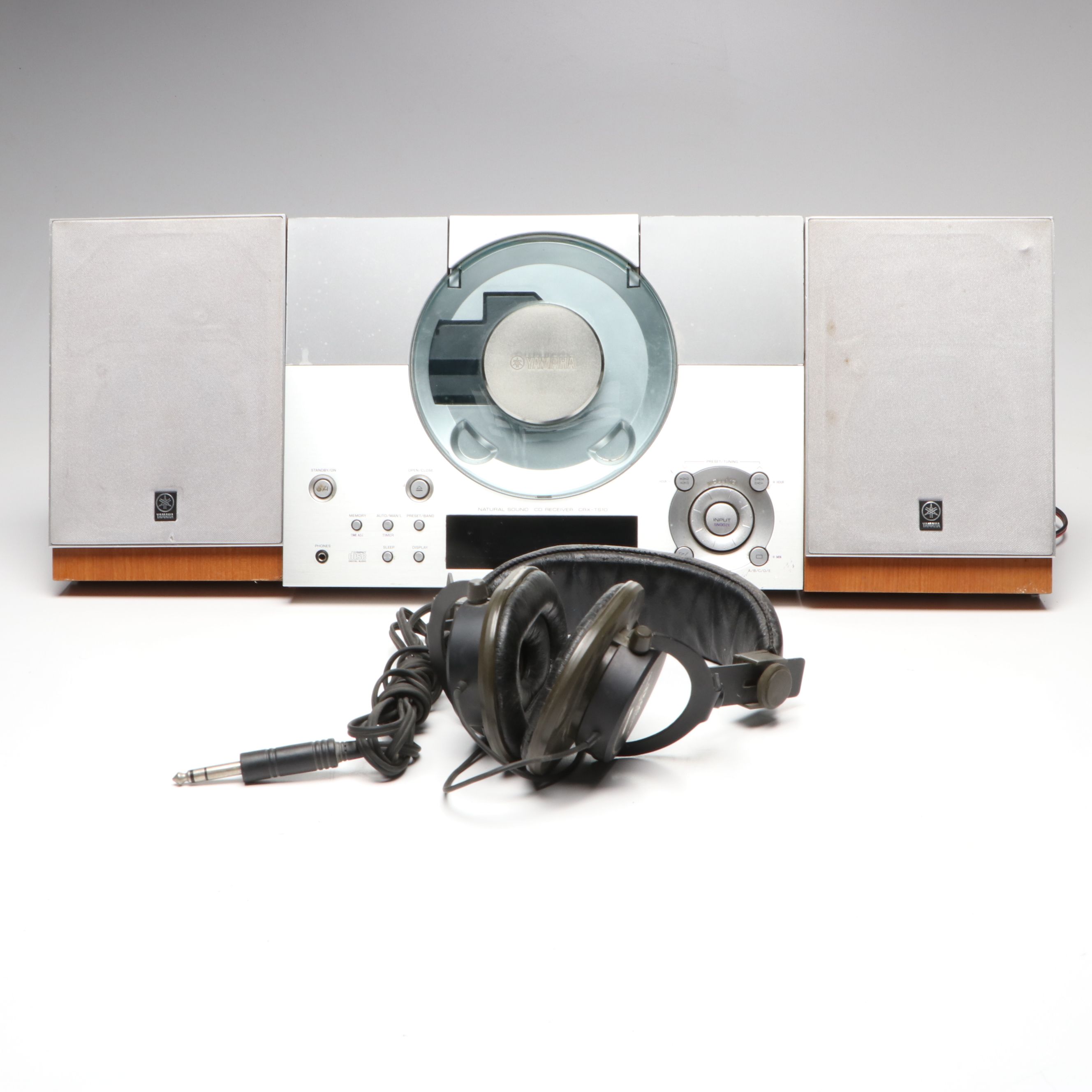 Yamaha CD Turntable and Speakers with TEAC Headphones